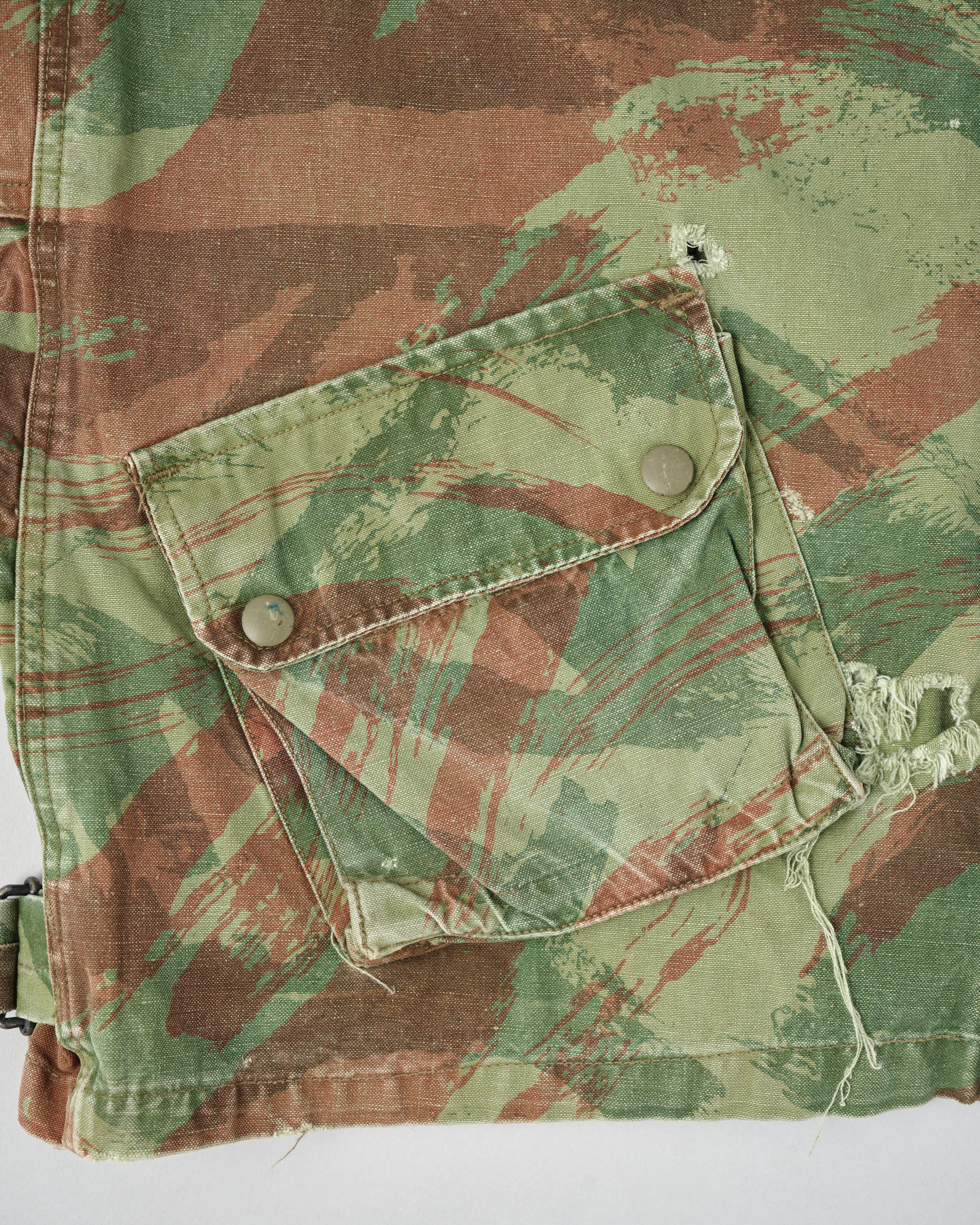 【~50's】French Army TAP47/54 Lizard Camouflage Paratrooper Jacket Size.32