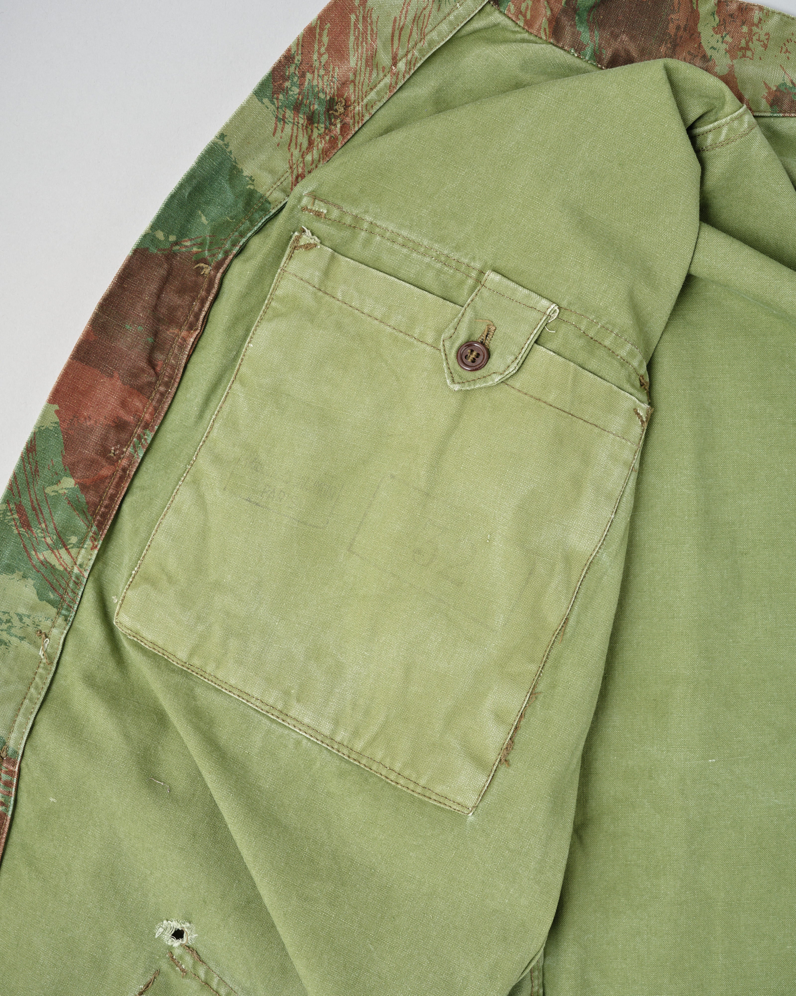 【~50's】French Army TAP47/54 Lizard Camouflage Paratrooper Jacket Size.32