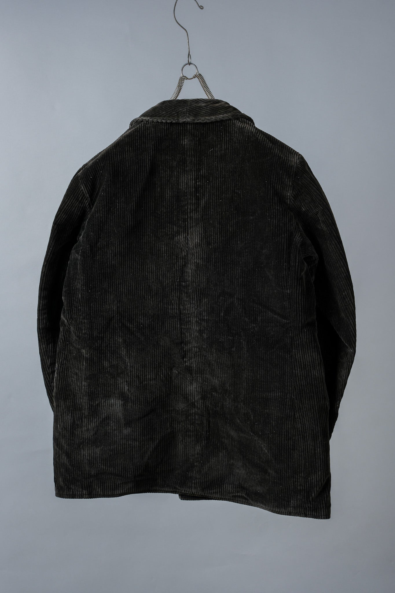 【~40's】French Vintage Dark Brown Corduroy Work Jacket Size.46 "Adolphe Lafont"