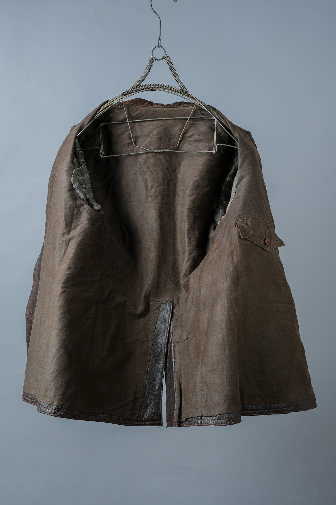 【~40's】WWⅡ French Army M35 Tank Crew Leather Jacket