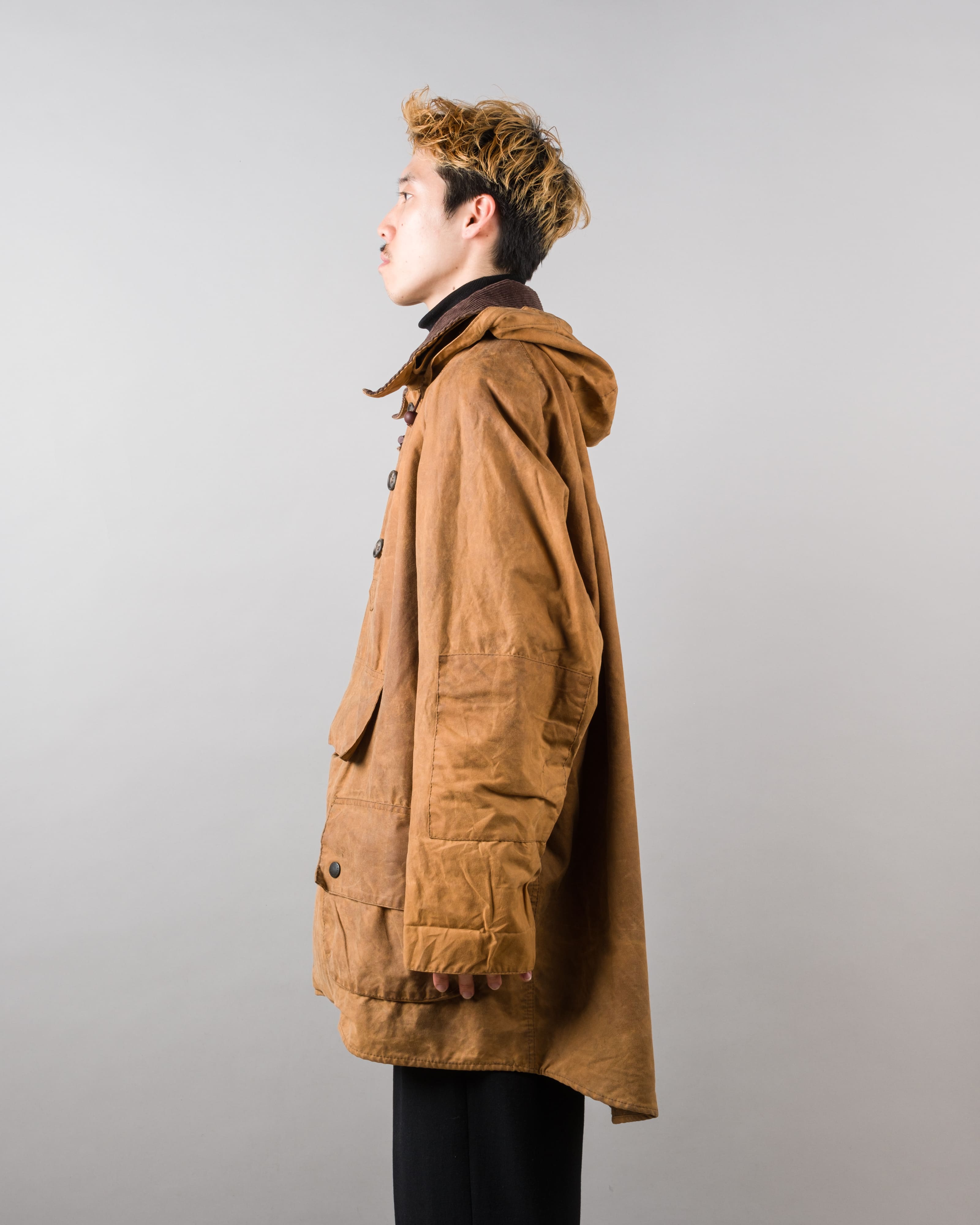 【~90’s】Vintage Barbour Waxed Cotton Smock Jacket "LONGSHOREMAN" 3 Crest