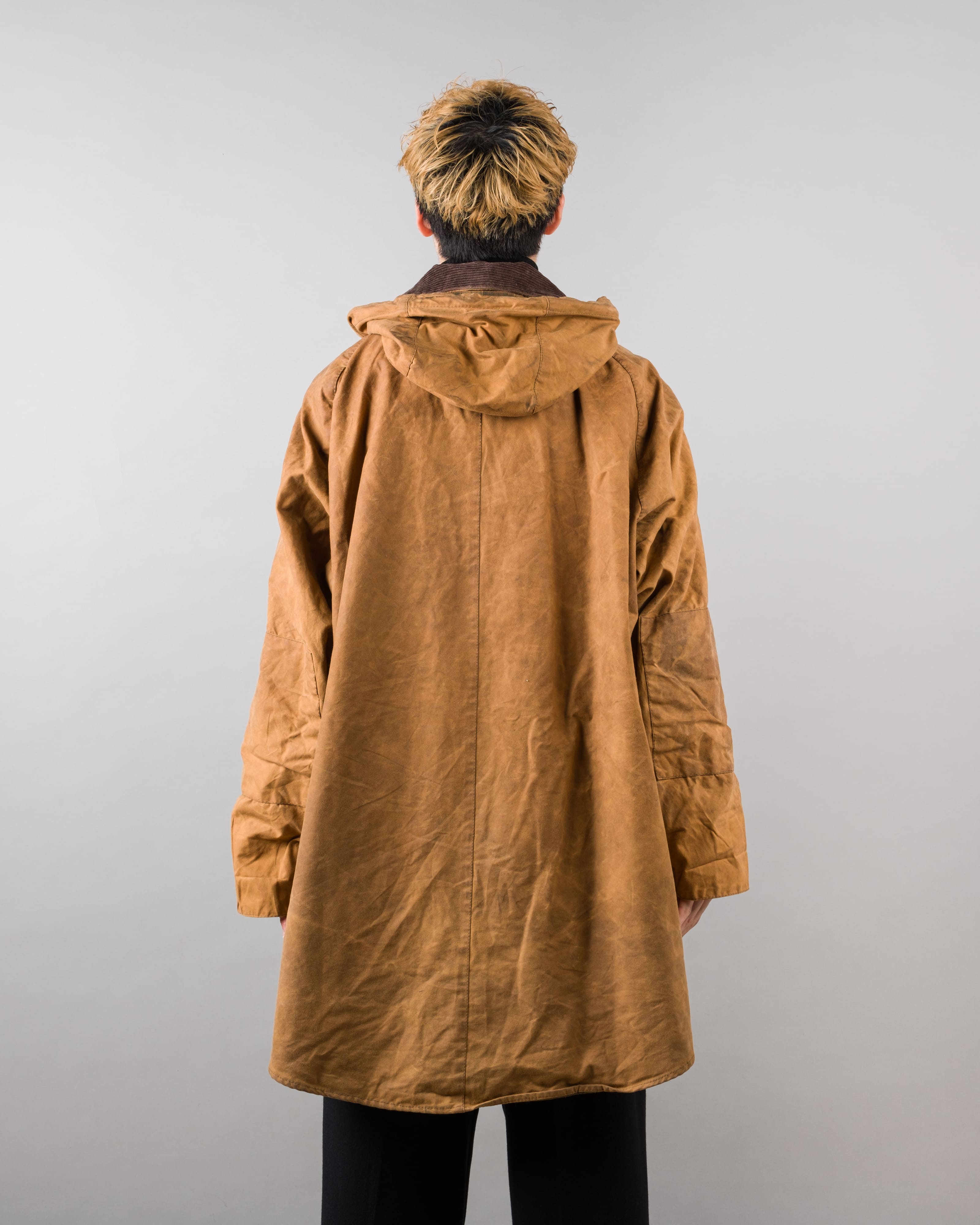 【~90’s】Vintage Barbour Waxed Cotton Smock Jacket "LONGSHOREMAN" 3 Crest