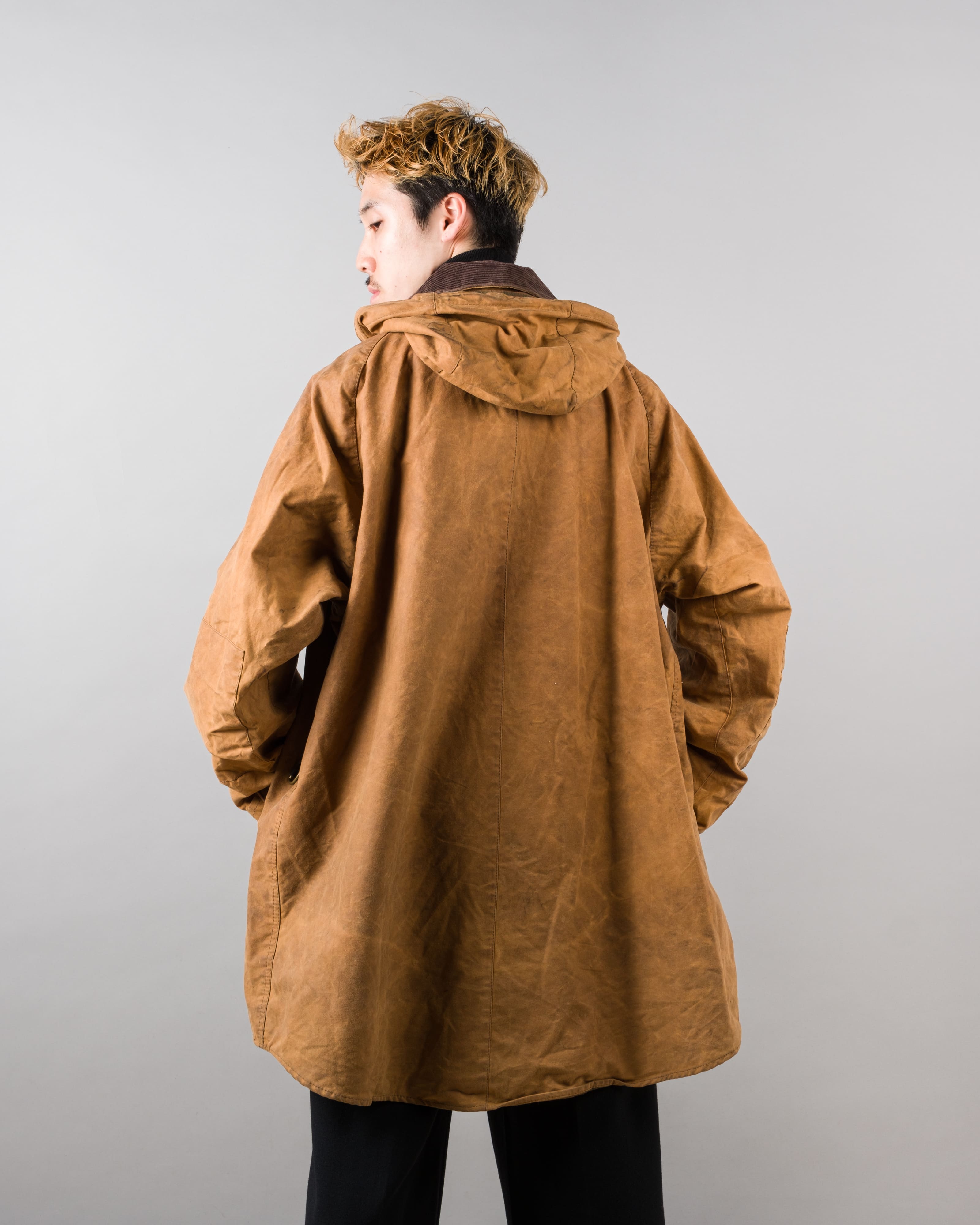 【~90’s】Vintage Barbour Waxed Cotton Smock Jacket "LONGSHOREMAN" 3 Crest