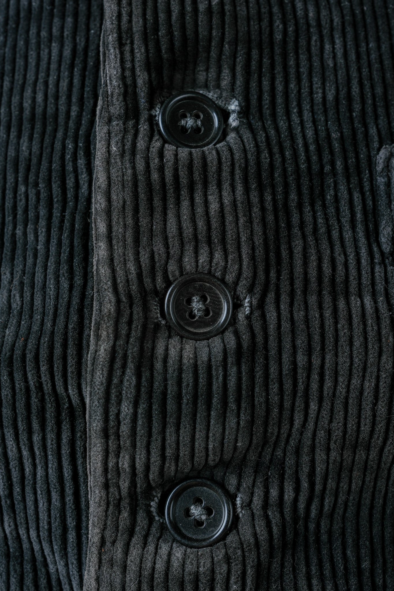 【~40's】French Vintage Black Corduroy Work Gilet "Adolphe Lafont"