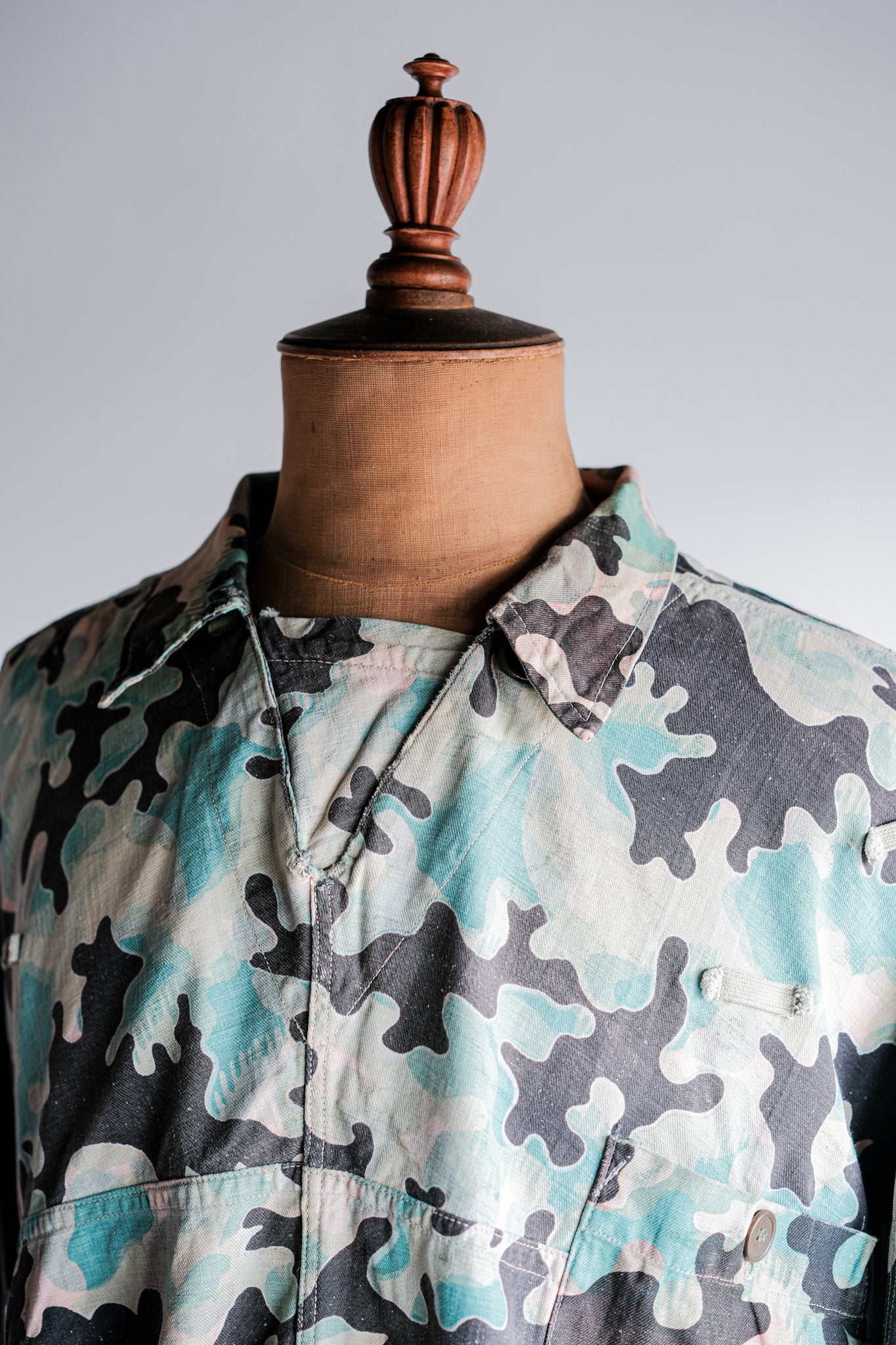 【~50's】Czechoslovakian Army Dubaky Camouflage Reversible Smock