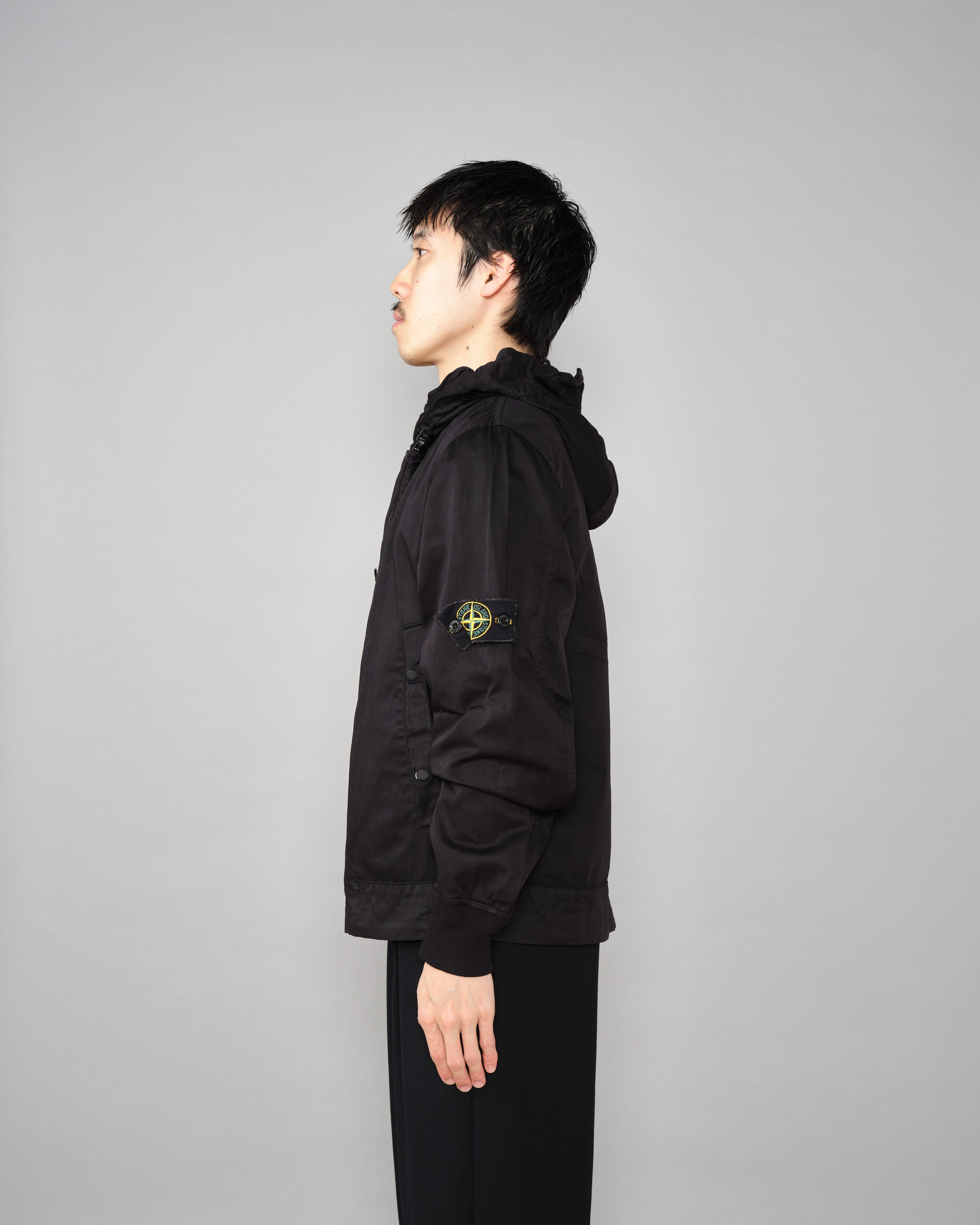 【06AW】เสื้อแจ็คเก็ตตัวสั้นมีฮู้ดผ้าฝ้าย Old STONE ISLAND Size.S "RASO GOMMATO"