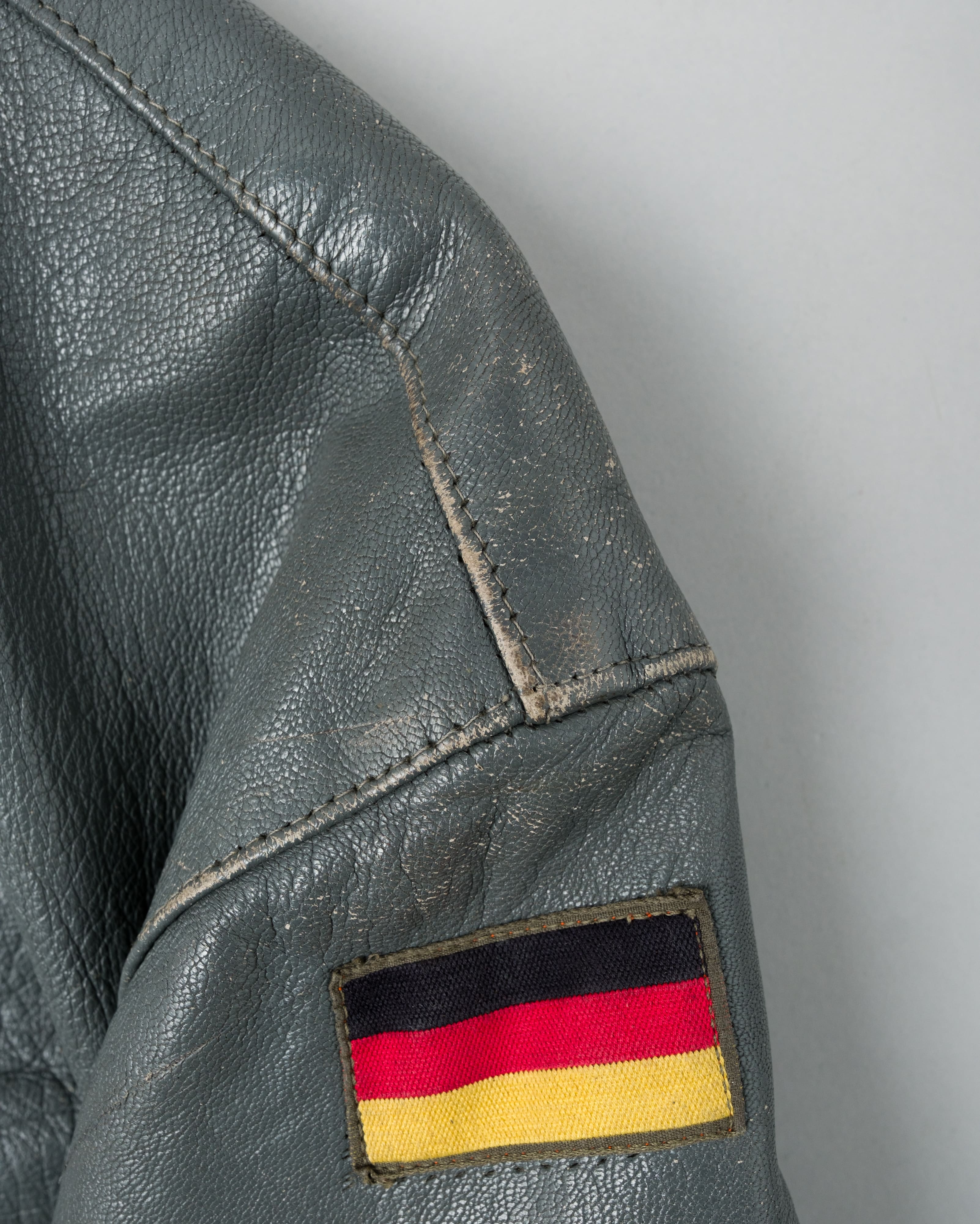 【~80’s】West German Air Force Pilot Leather Jacket Size.182/96