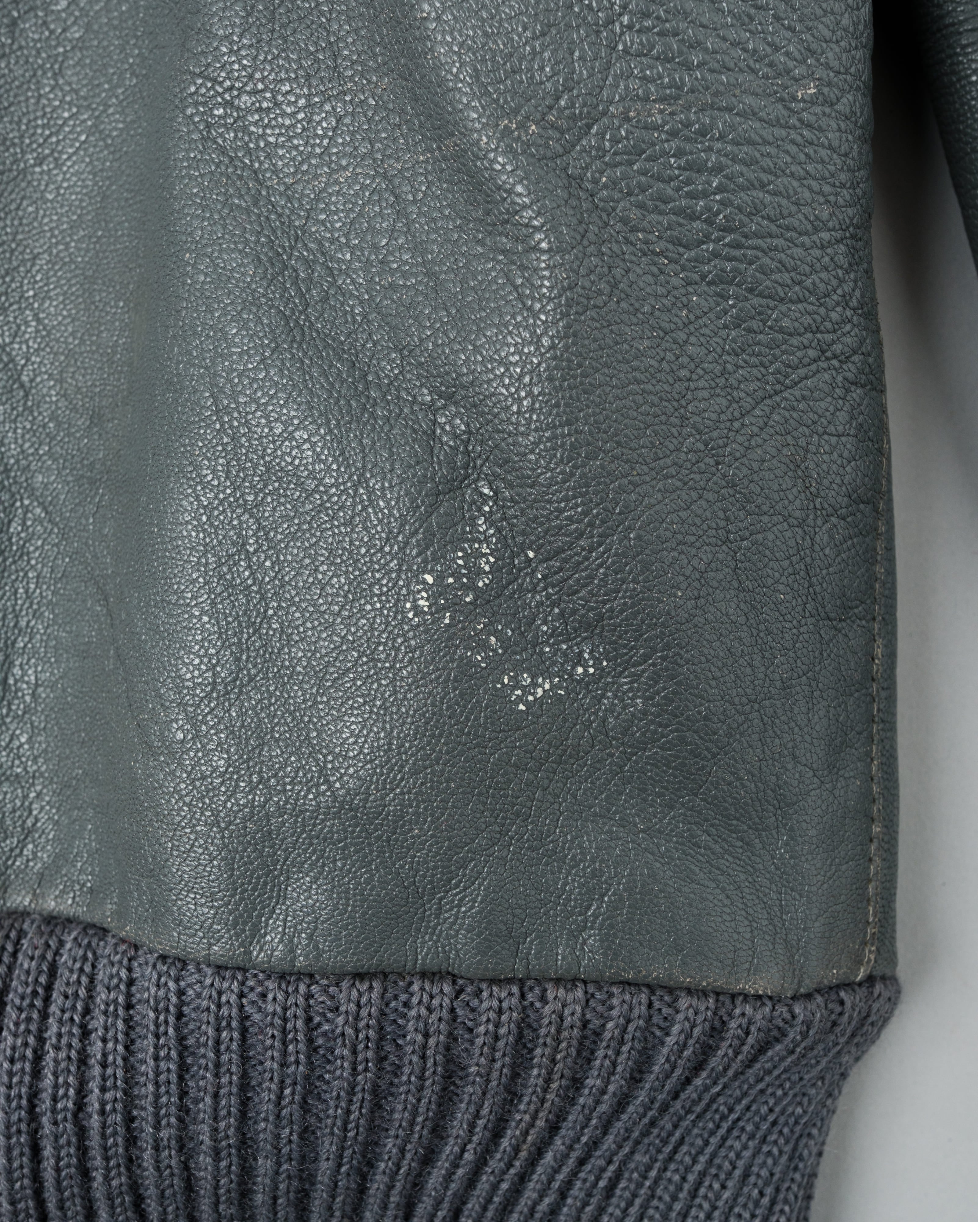 【~80’s】West German Air Force Pilot Leather Jacket Size.182/96