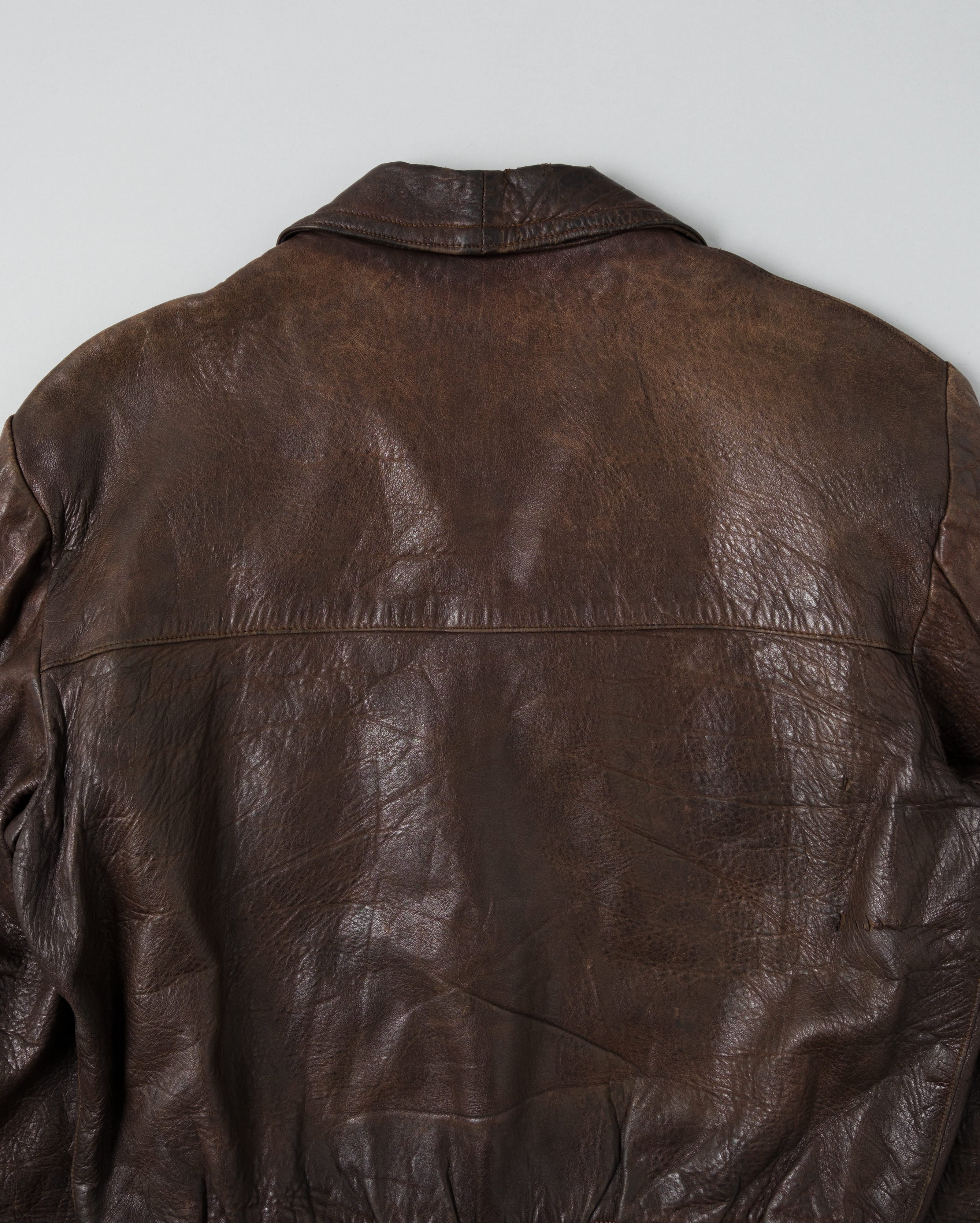 【~40's】Europe Vintage Leather Flight Jacket