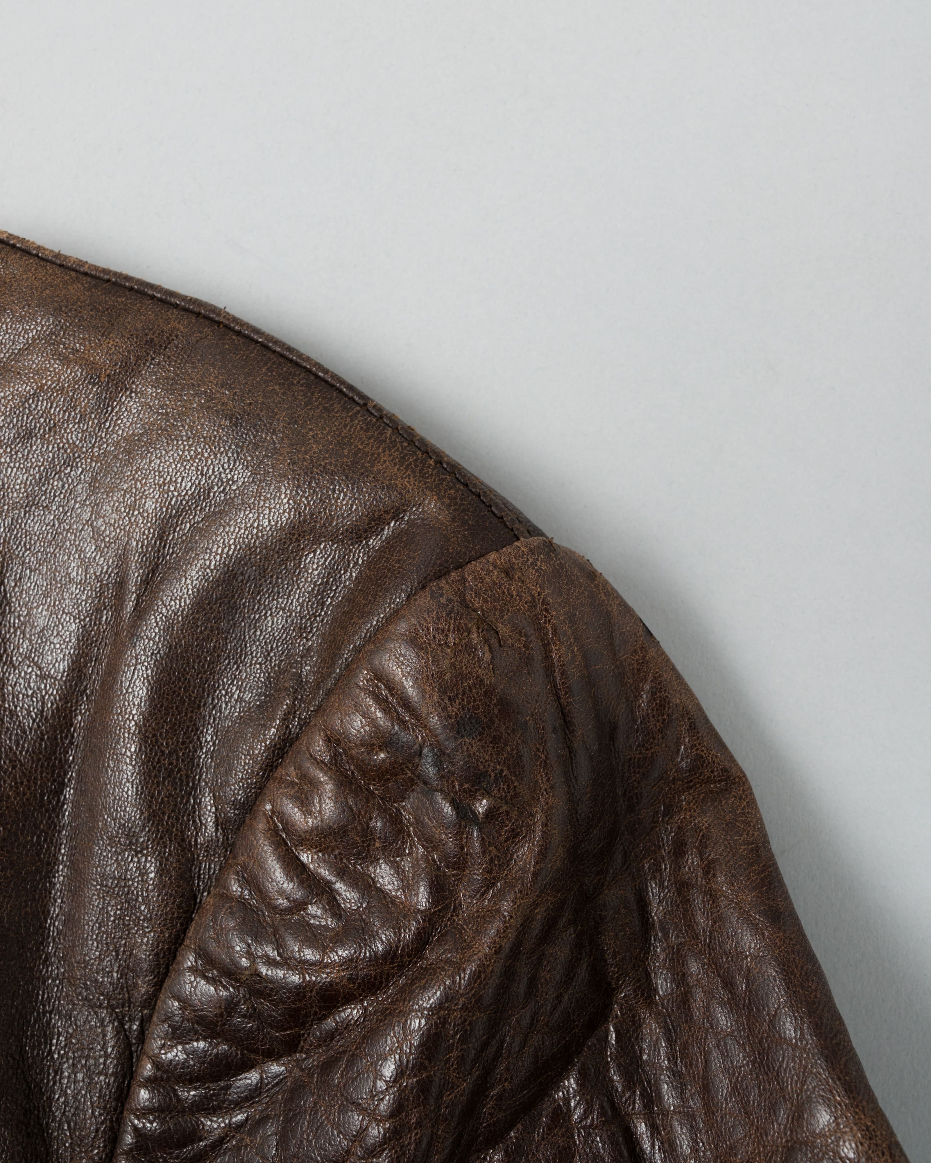 【~40's】Europe Vintage Leather Flight Jacket