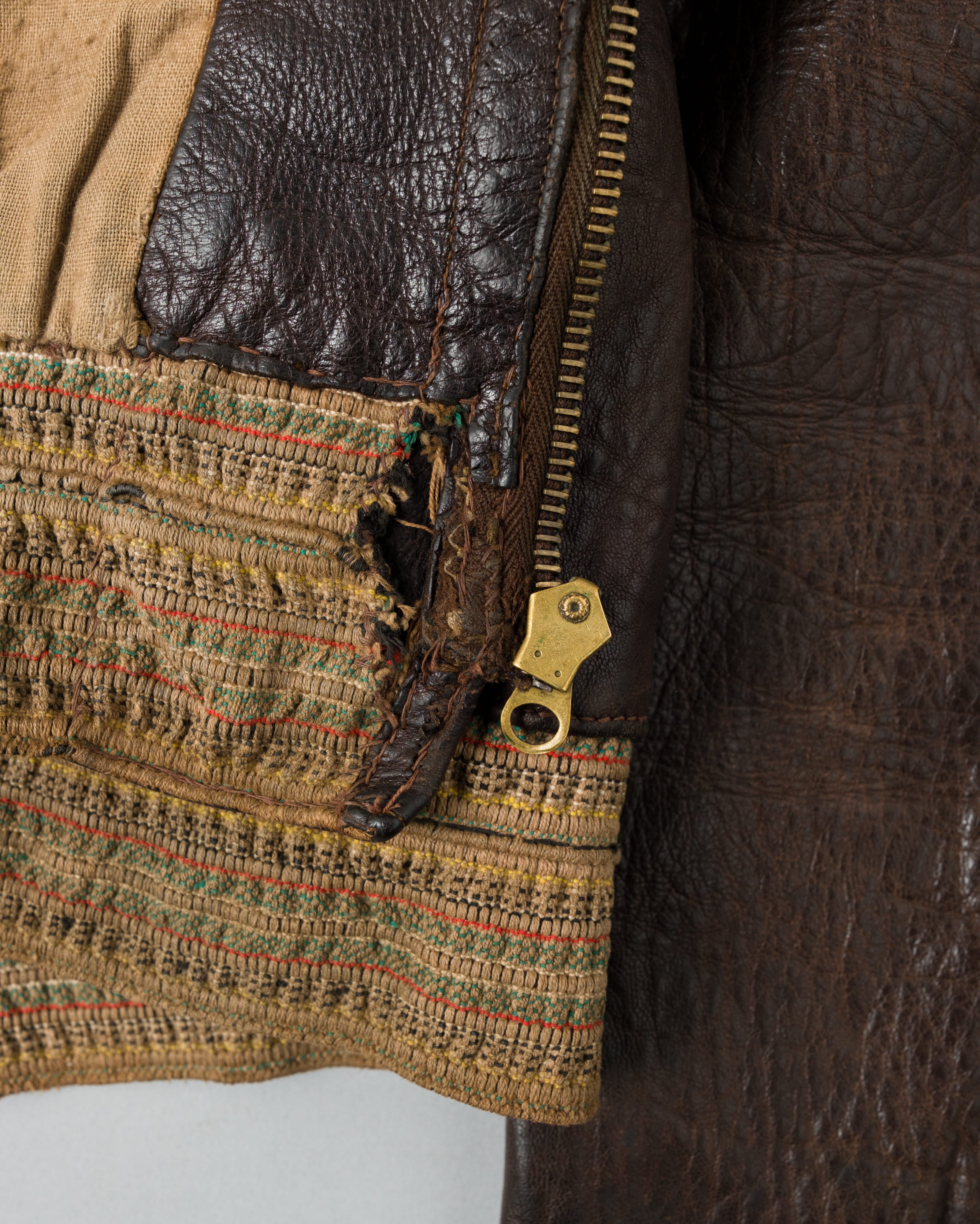 【~40's】Europe Vintage Leather Flight Jacket