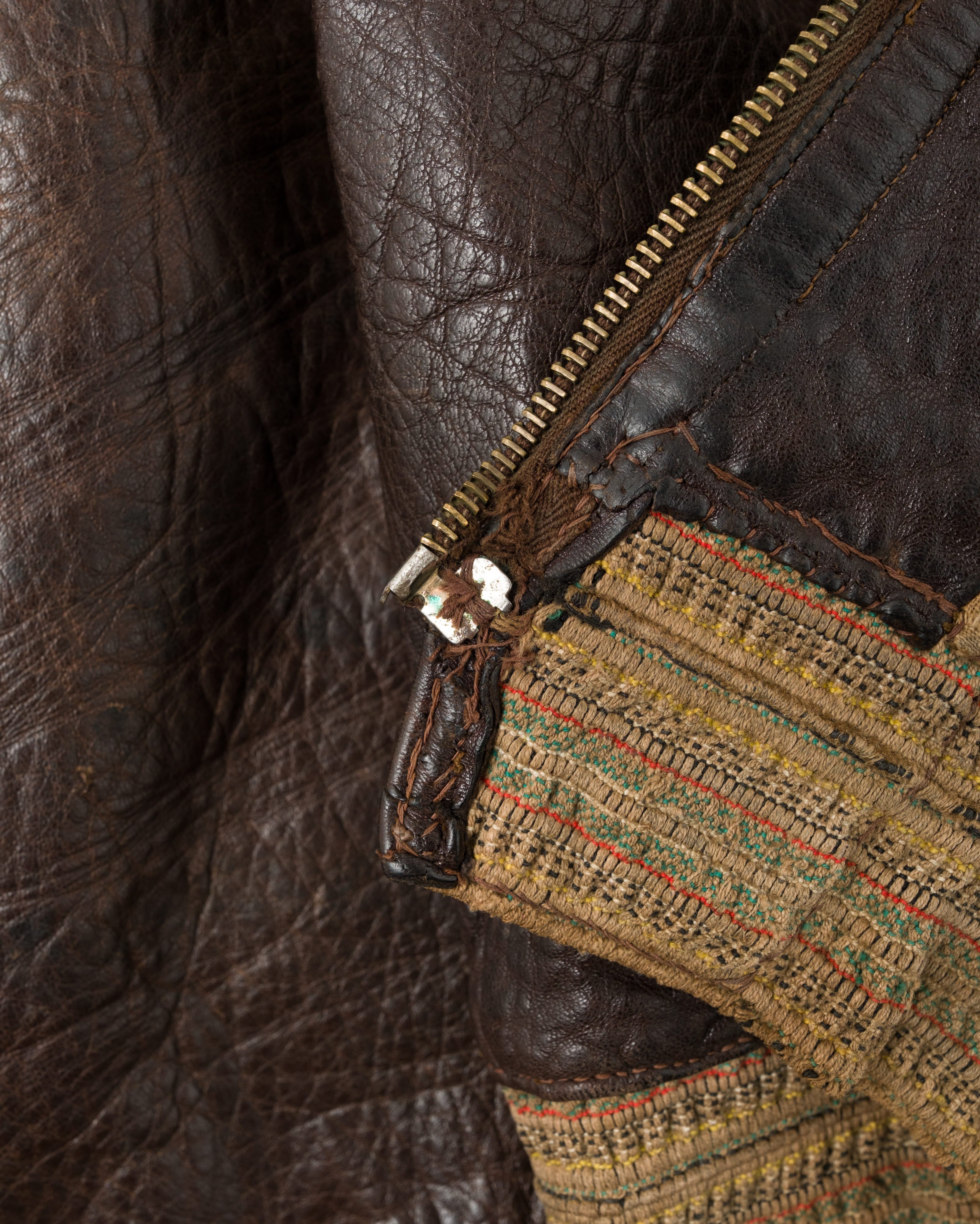 【~40's】Europe Vintage Leather Flight Jacket