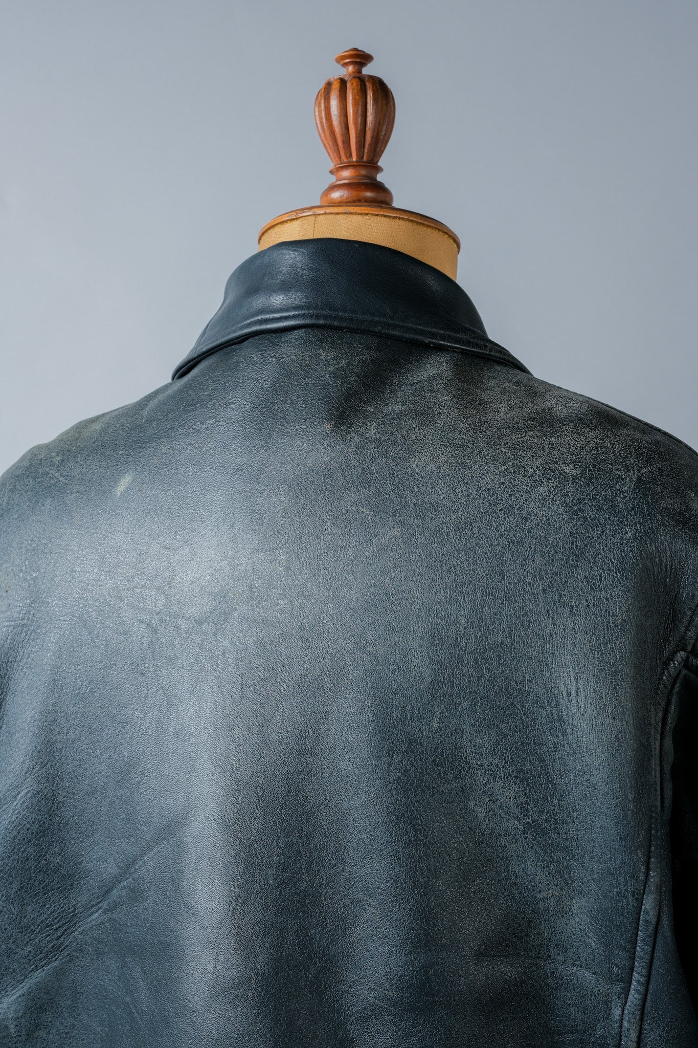 【~70's】French Air Force Pilot Leather Jacket Size.96M