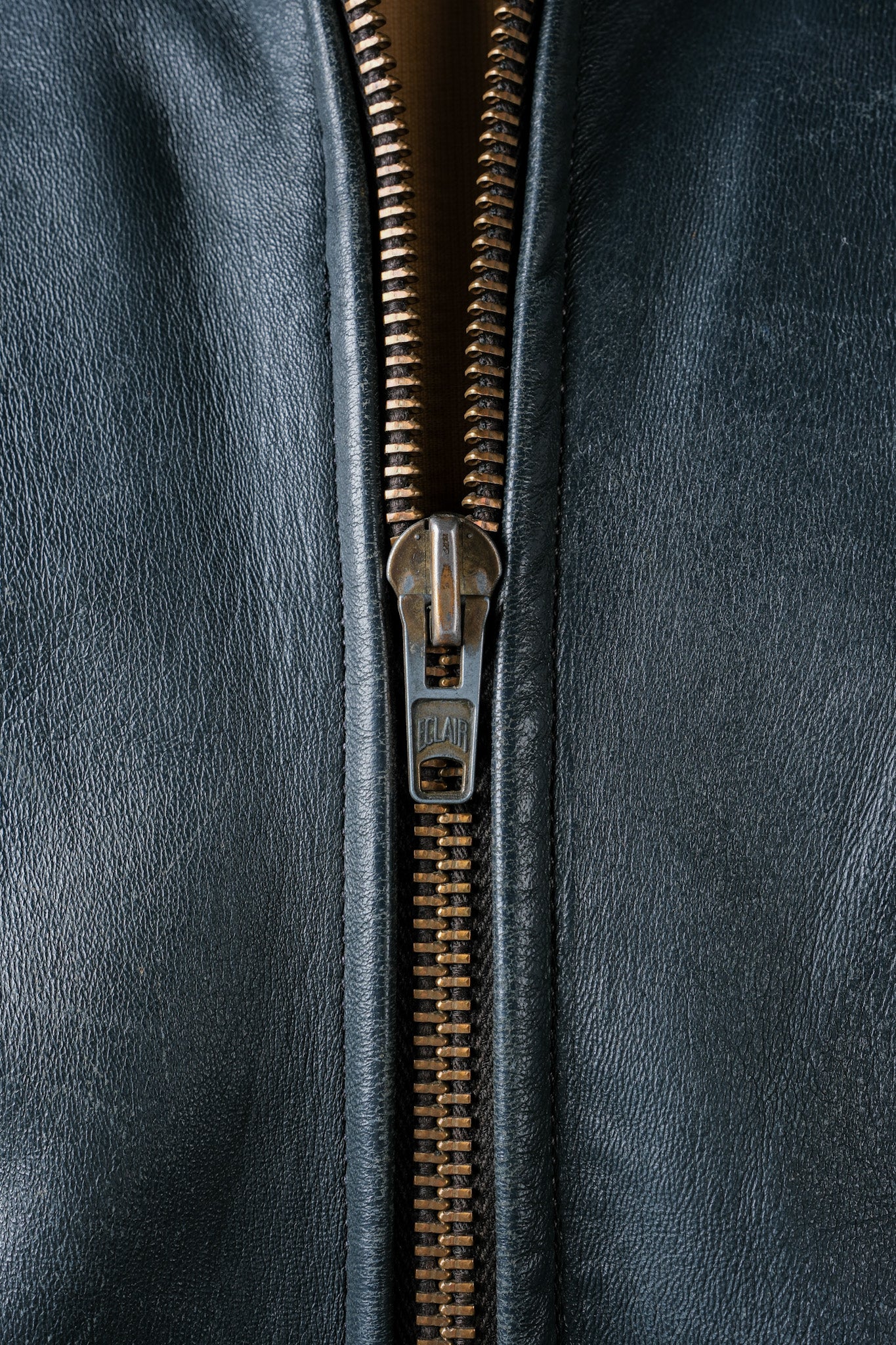 【~70's】French Air Force Pilot Leather Jacket Size.96M