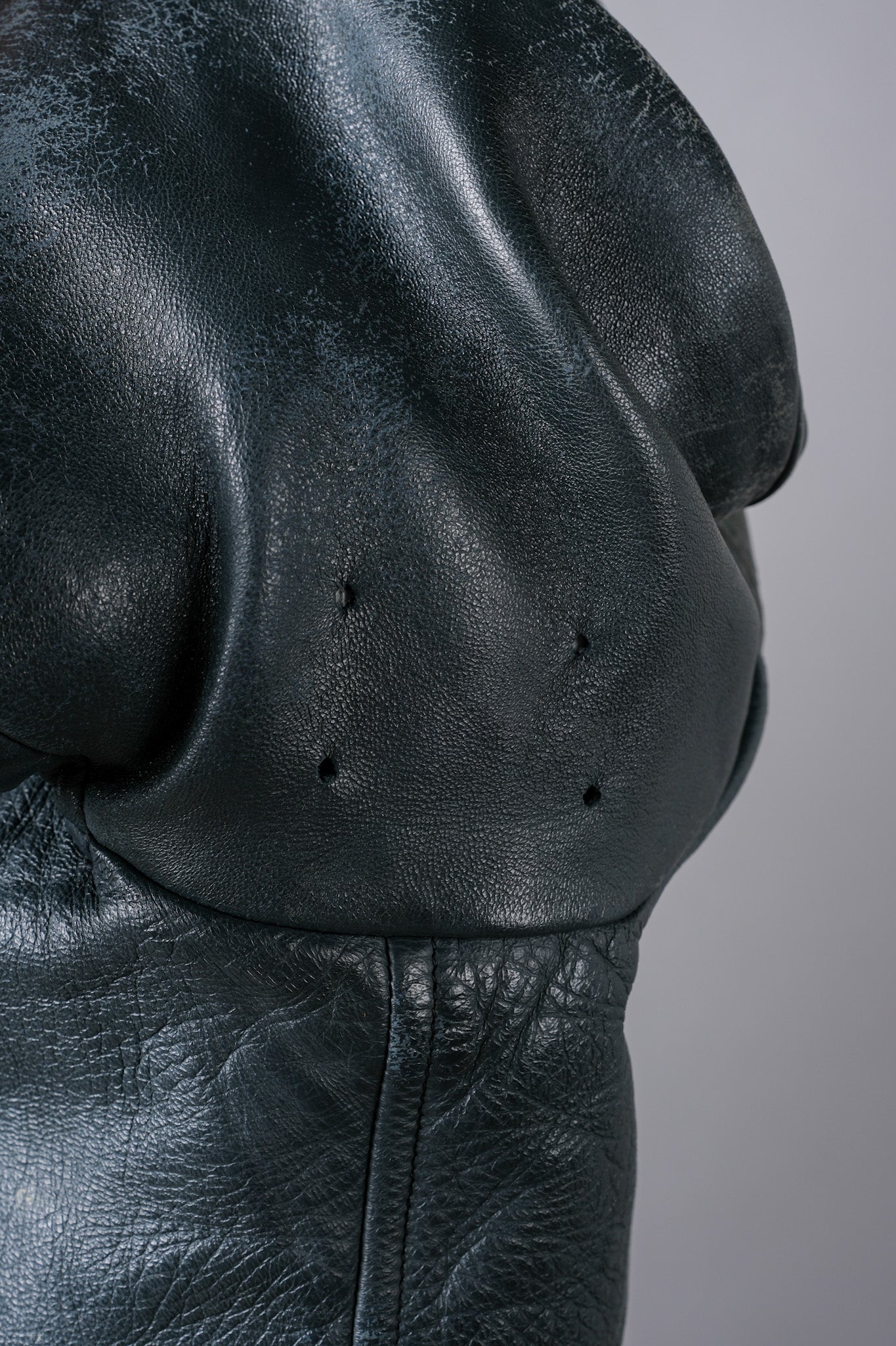 【~70's】French Air Force Pilot Leather Jacket Size.96M