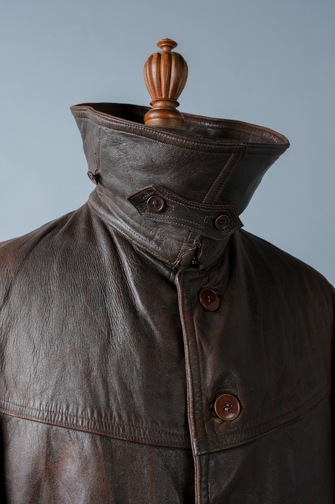 【~40's】WWⅡ French Army M35 Tank Crew Leather Jacket