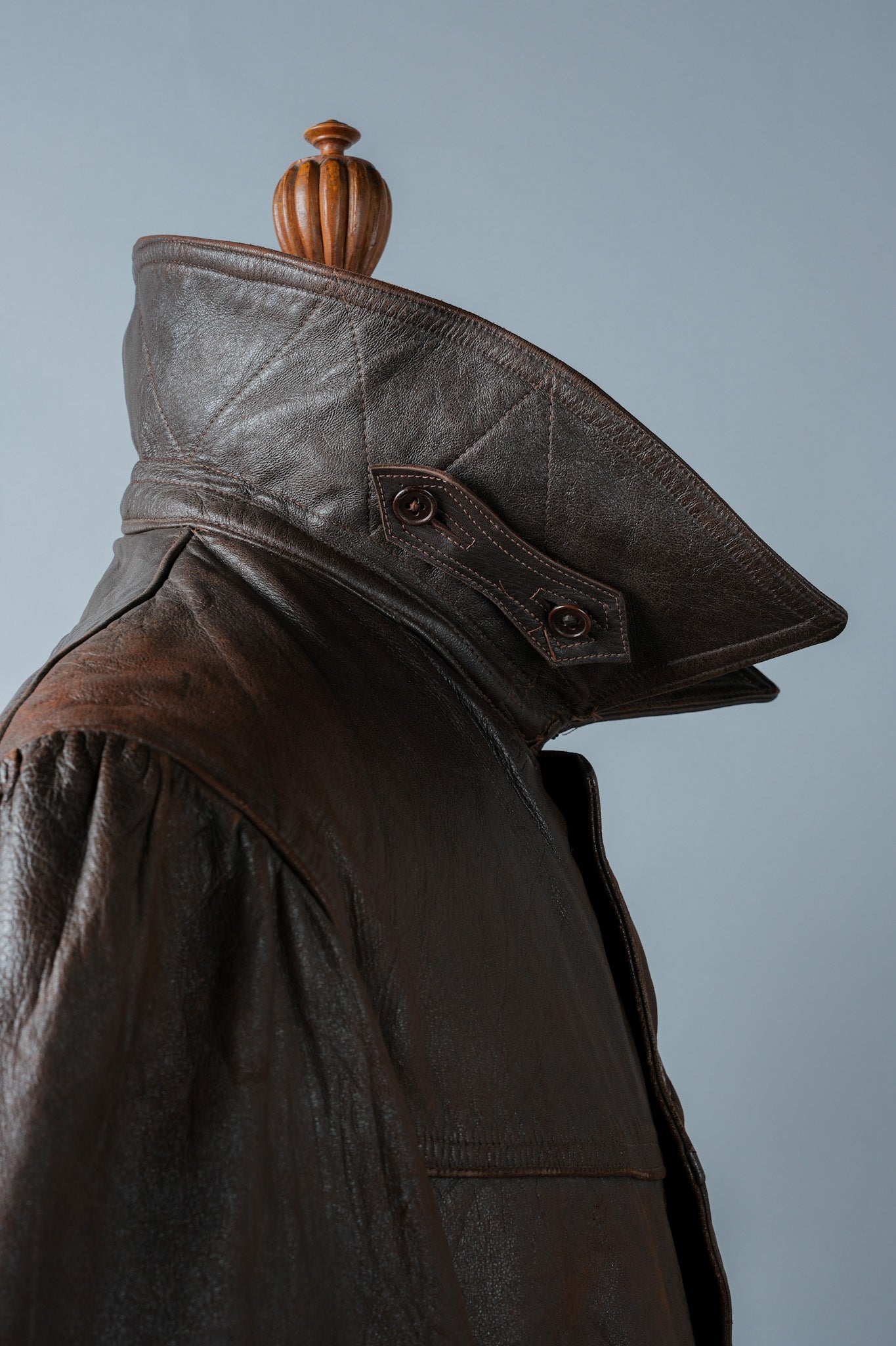 【~40's】WWⅡ French Army M35 Tank Crew Leather Jacket