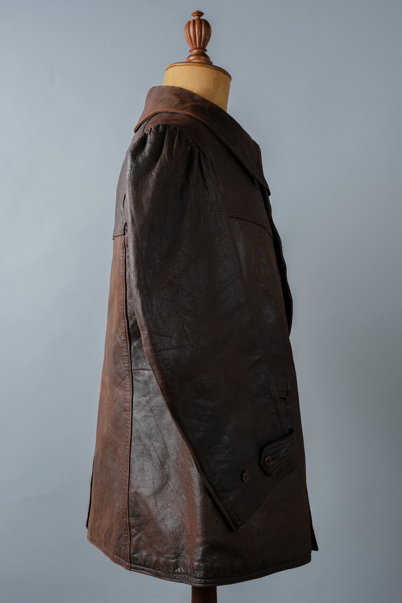 【~40's】WWⅡ French Army M35 Tank Crew Leather Jacket