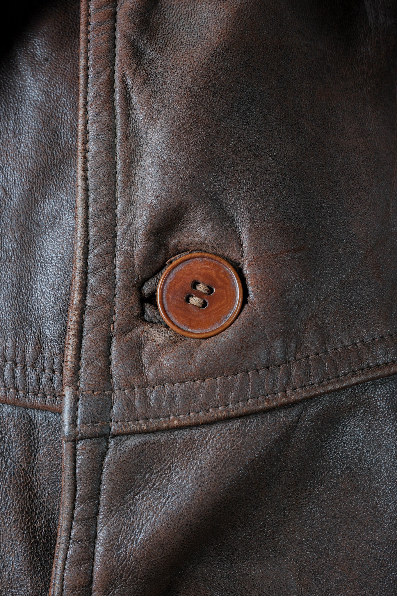 【~40's】WWⅡ French Army M35 Tank Crew Leather Jacket