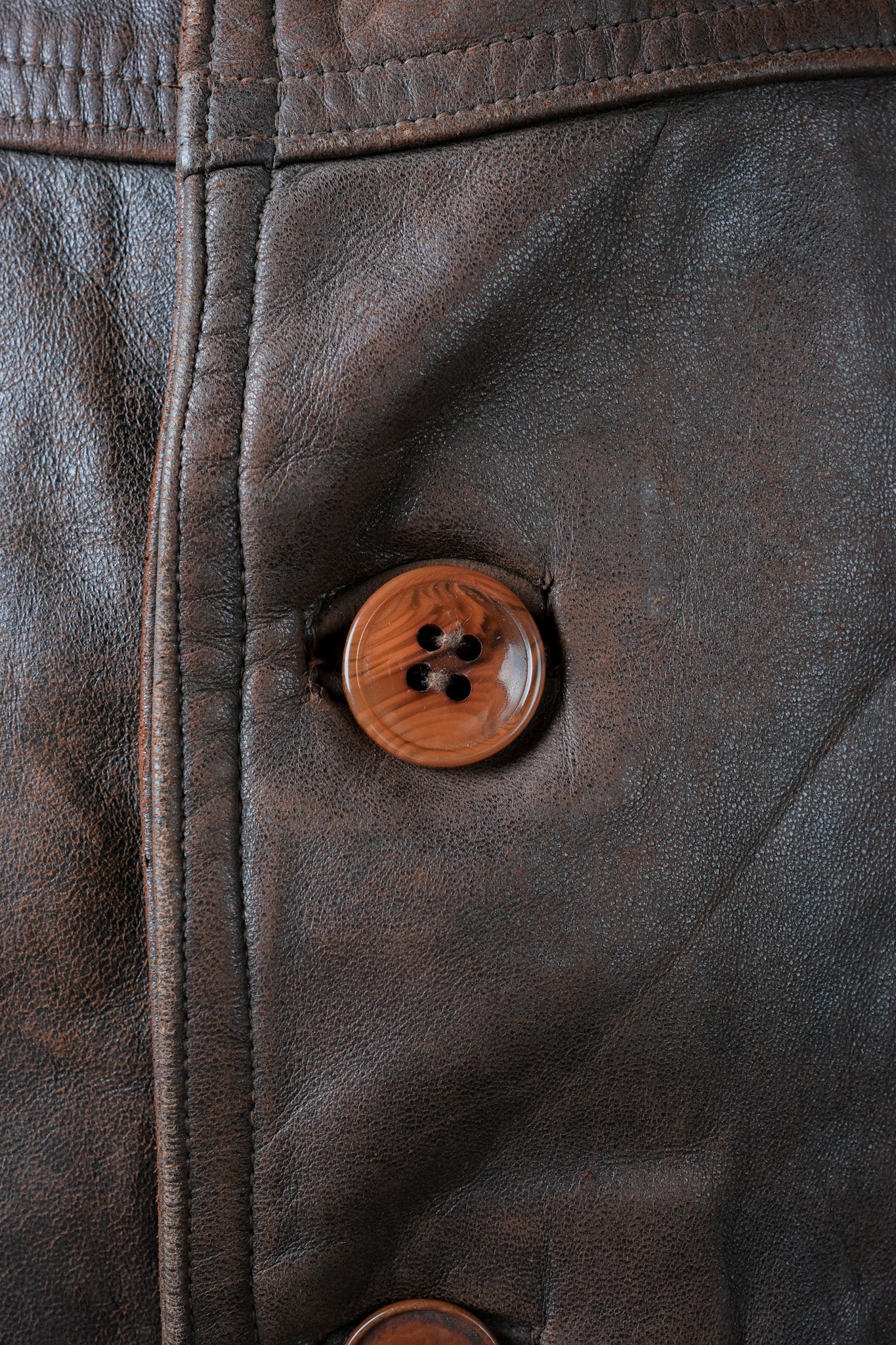 【~40's】WWⅡ French Army M35 Tank Crew Leather Jacket