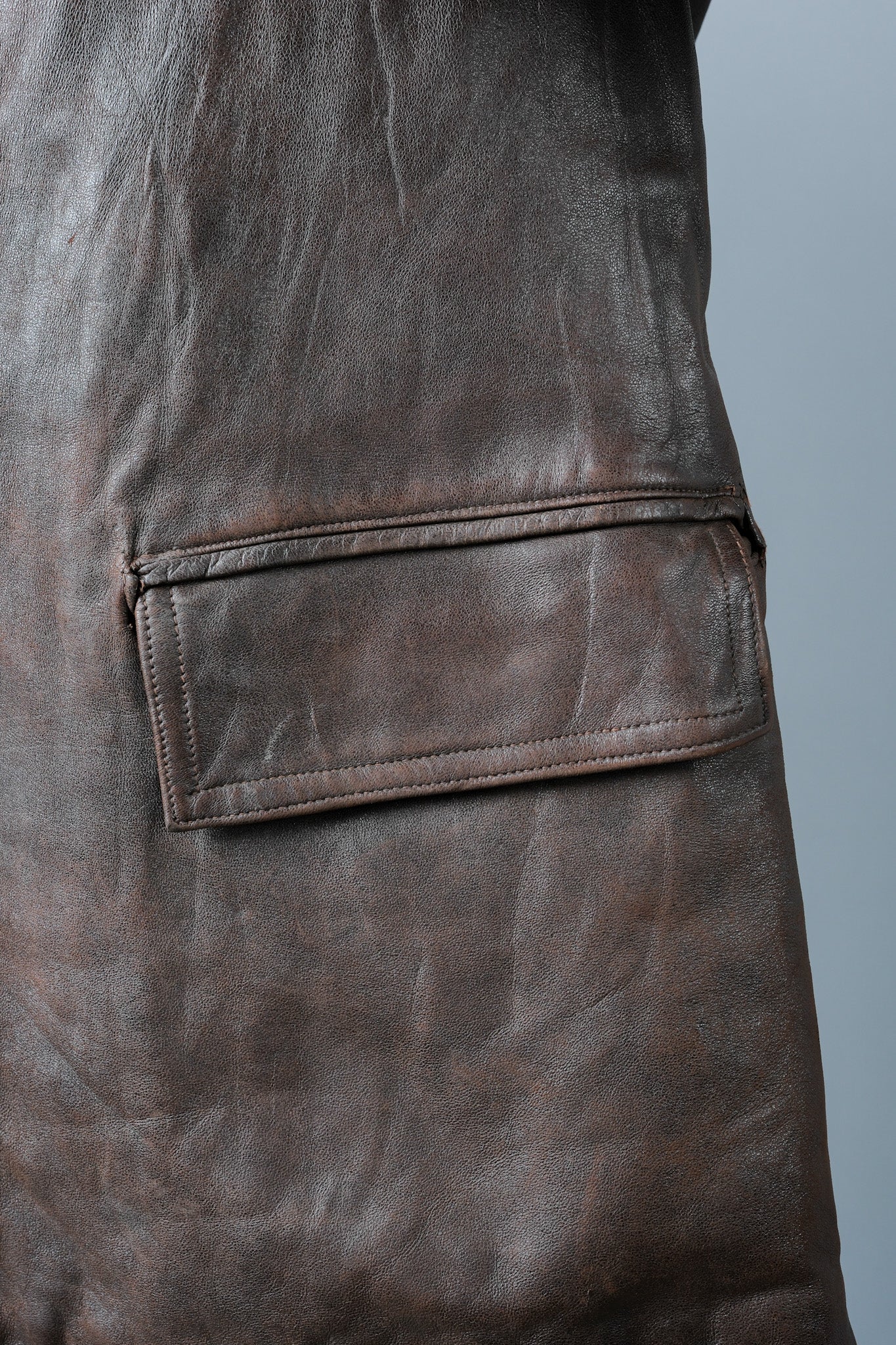 【~40's】WWⅡ French Army M35 Tank Crew Leather Jacket