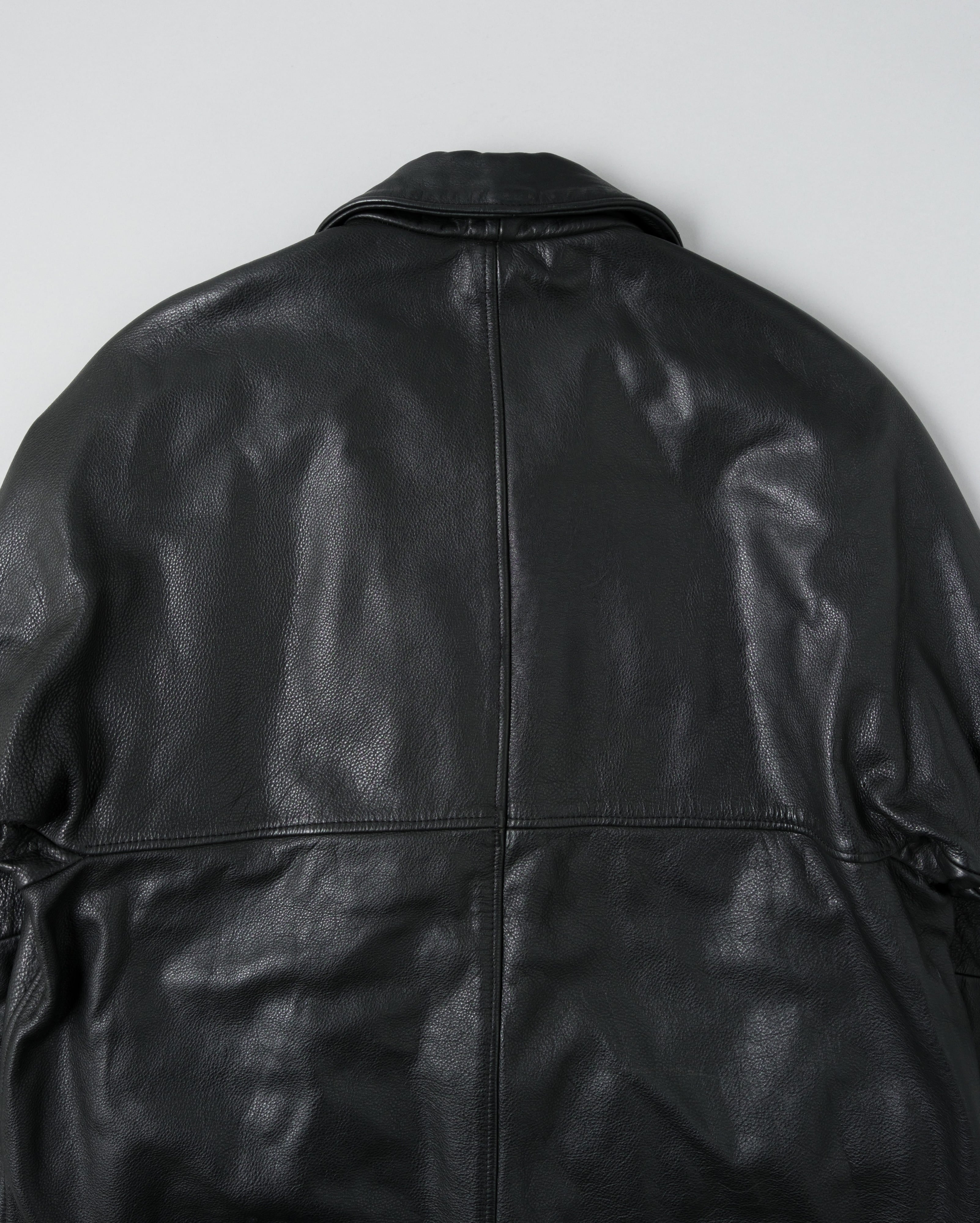 【~90's】Old BONEVILLE Raglan Sleeve D-pocket Leather Jacket