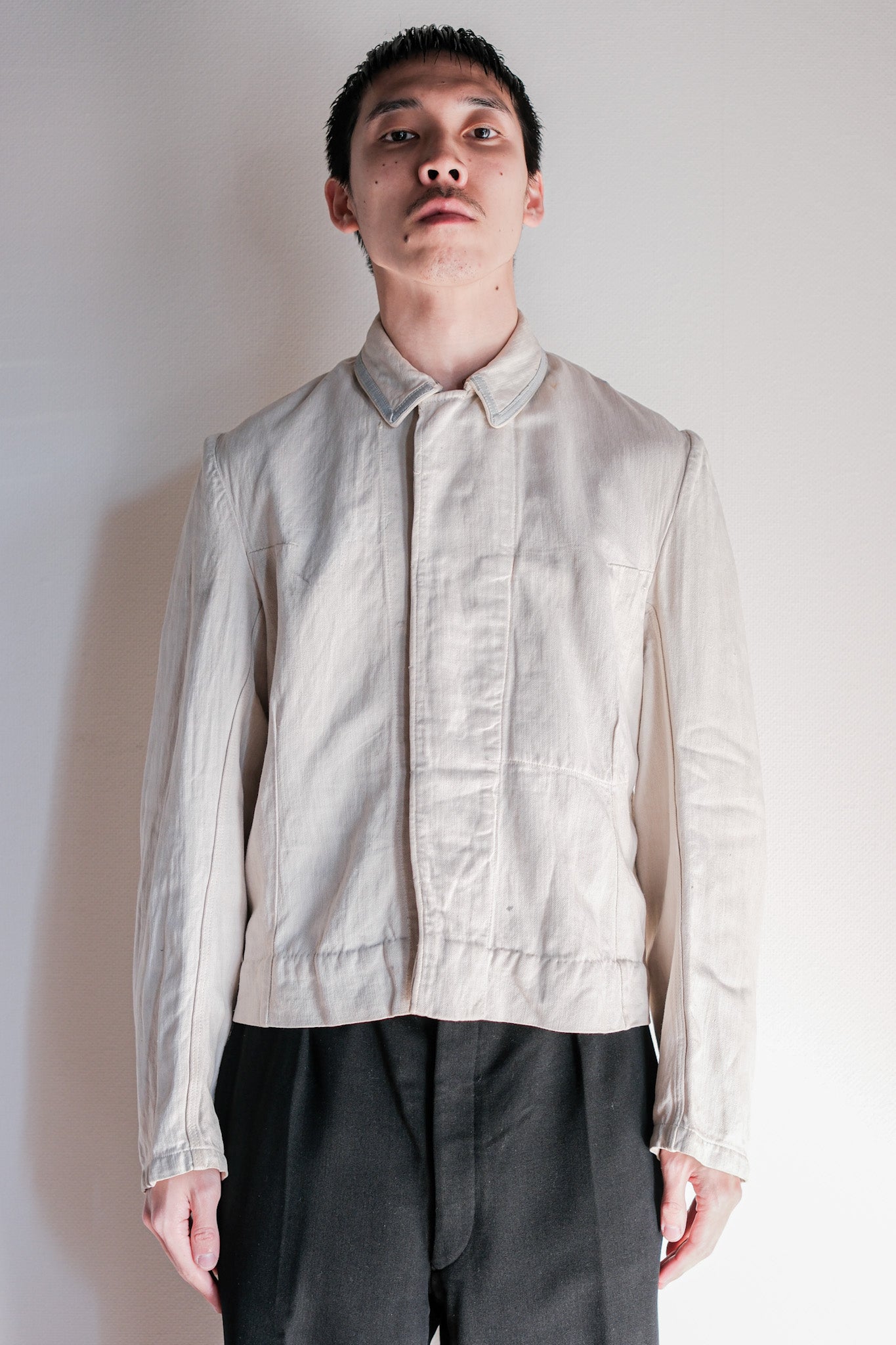 【~40's】German Air Force Drillich HBT Linen Jacket "Luftwaffe"