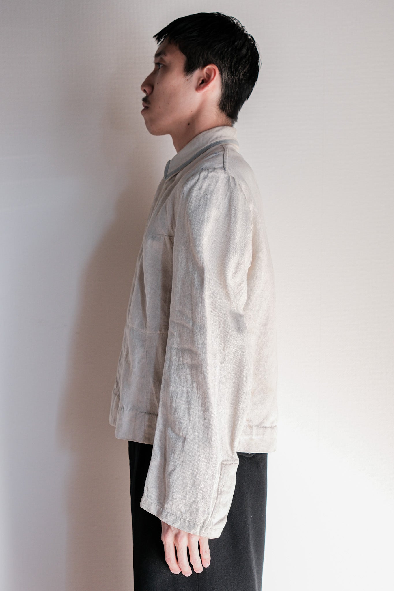 【~40's】German Air Force Drillich HBT Linen Jacket "Luftwaffe"