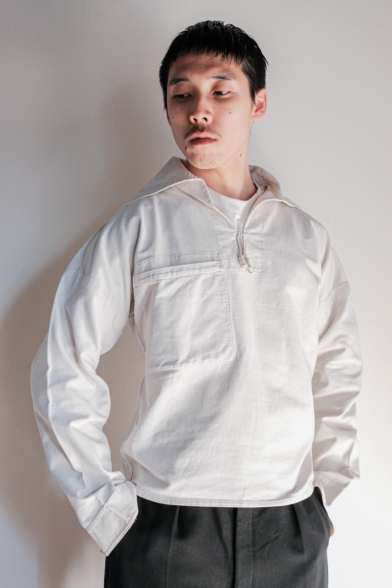 【~40's】German Navy Cotton Sailor Smock Size.2 "Kriegsmarine"