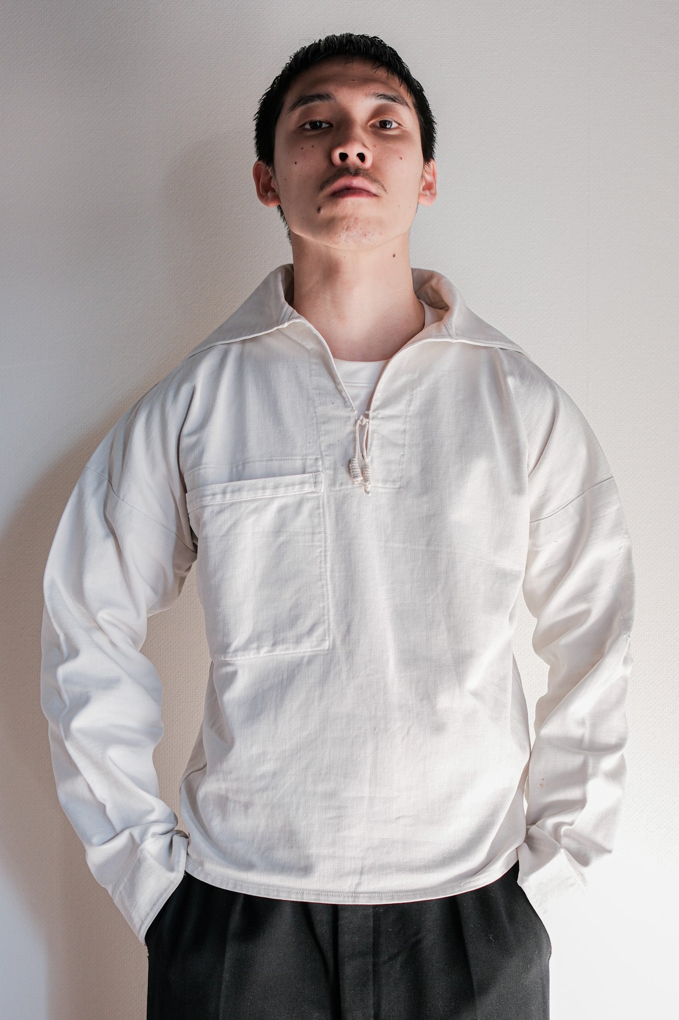 【~40's】German Navy Cotton Sailor Smock Size.2 "Kriegsmarine"