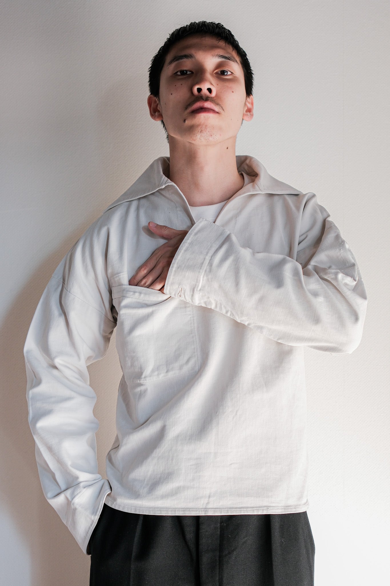 【~40's】German Navy Cotton Sailor Smock Size.2 "Kriegsmarine"