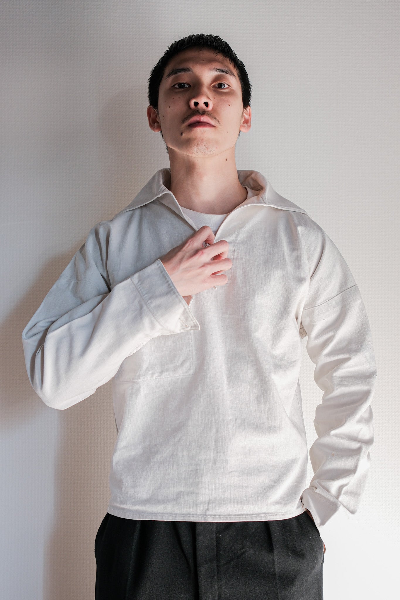 【~40's】German Navy Cotton Sailor Smock Size.2 "Kriegsmarine"