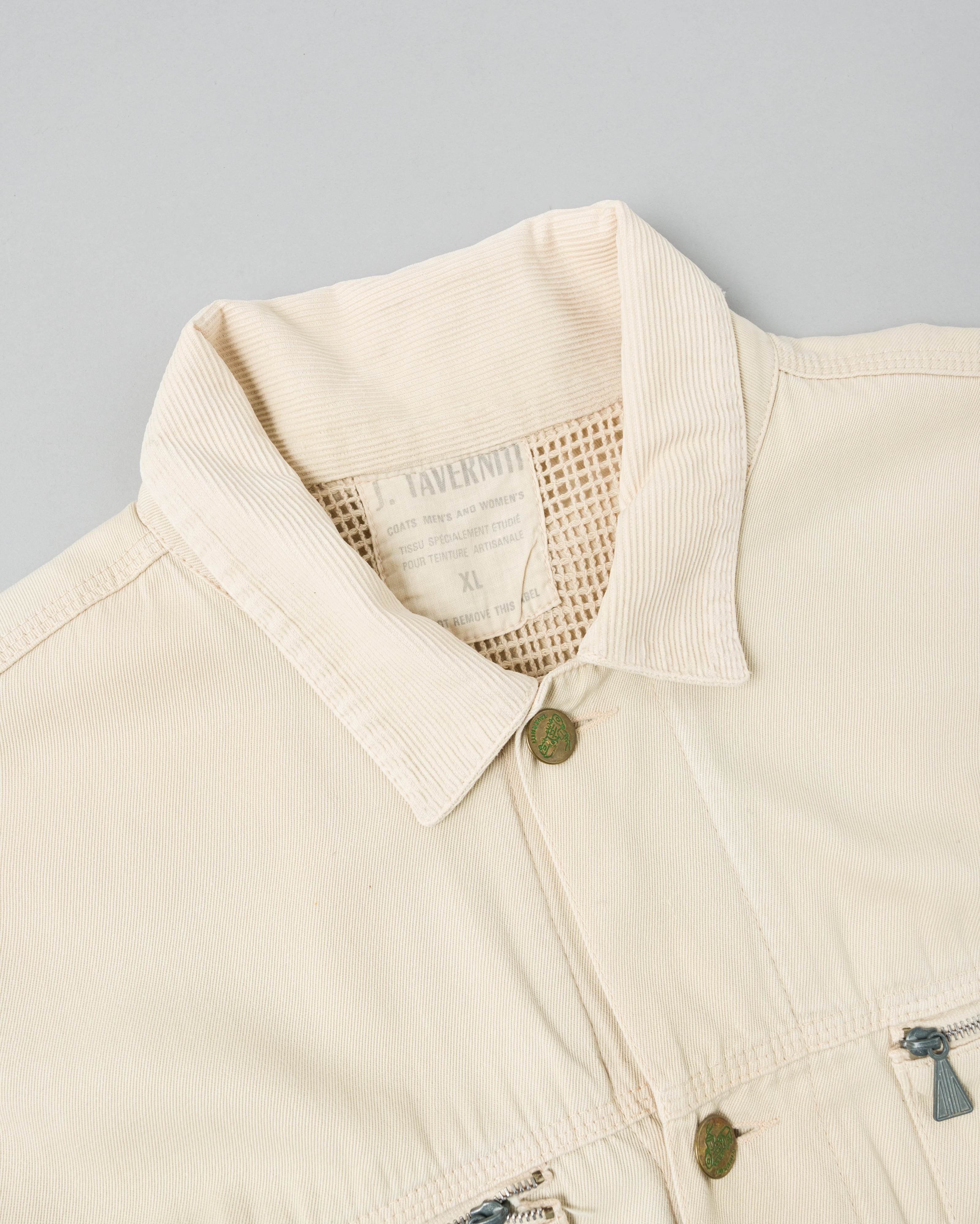 【~80's】Old J.TAVERNITI Cotton Twill 4 Pockets Jacket Size.XL