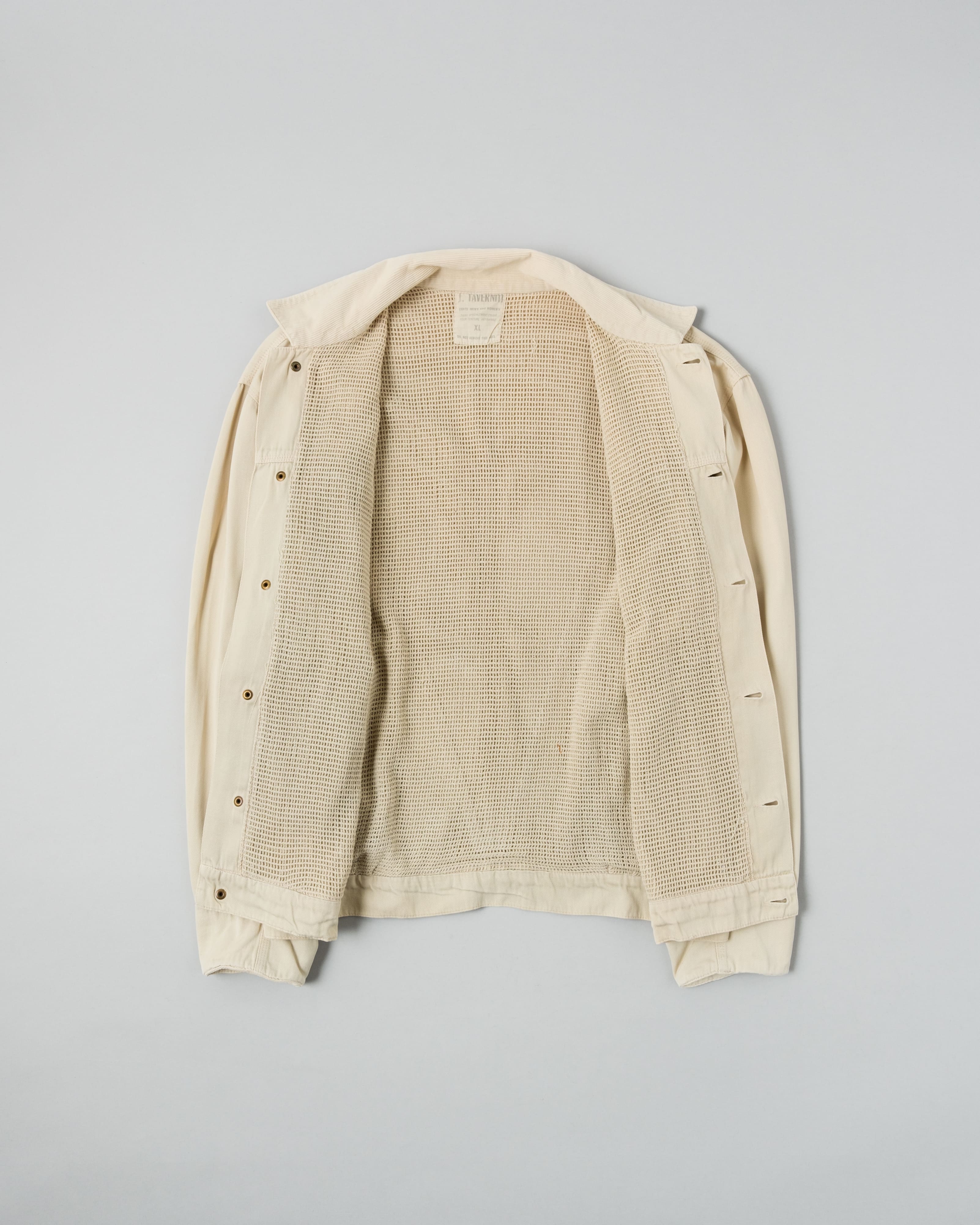 【~80's】Old J.TAVERNITI Cotton Twill 4 Pockets Jacket Size.XL