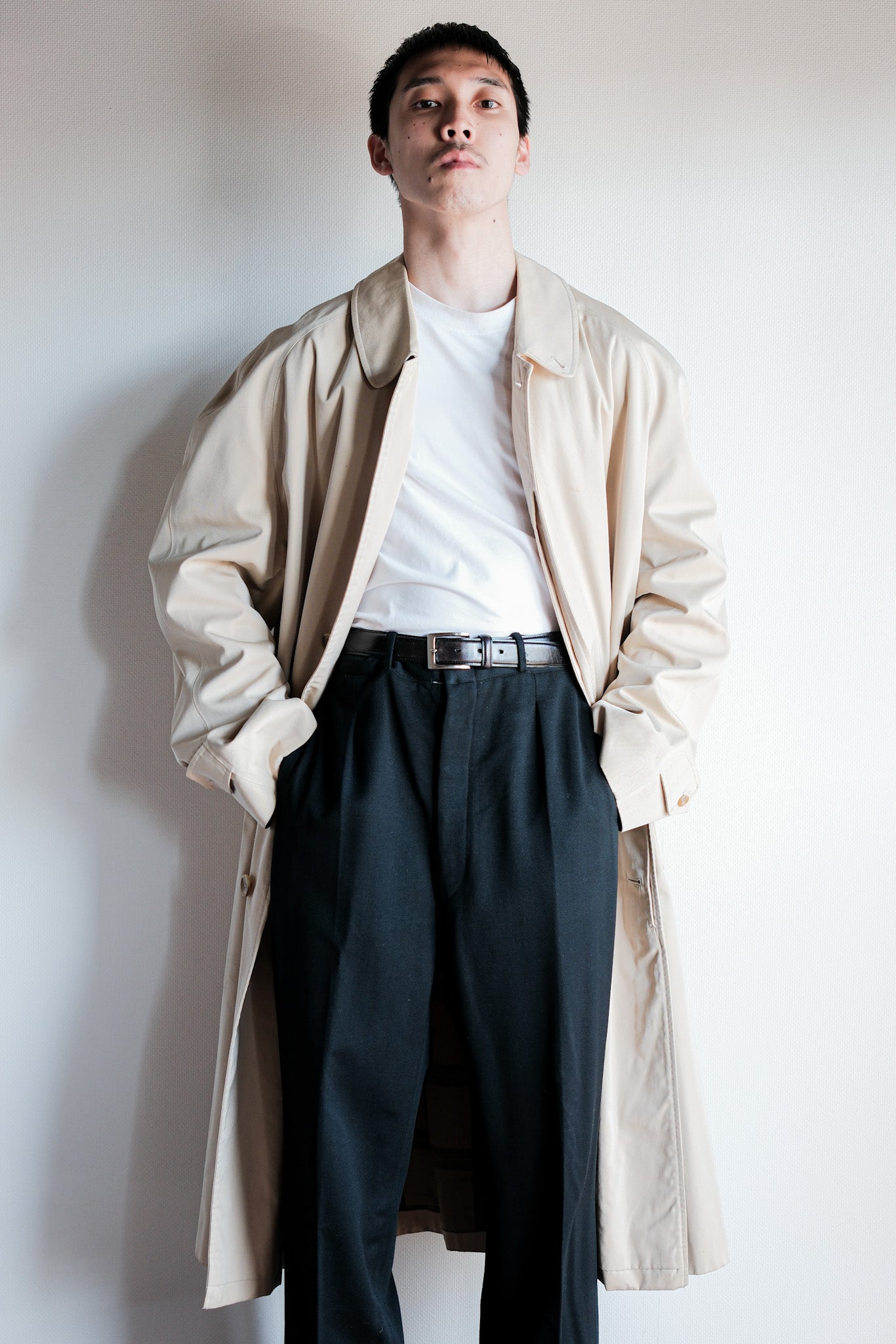 【~90's】Old INVERTERE Raglan Sleeve Balmacaan Coat C100 Size.42R "DE PAZ 別注"