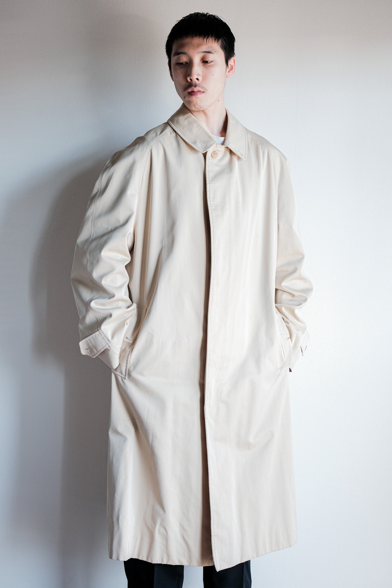 【~90's】Old INVERTERE Raglan Sleeve Balmacaan Coat C100 Size.42R "DE PAZ 別注"