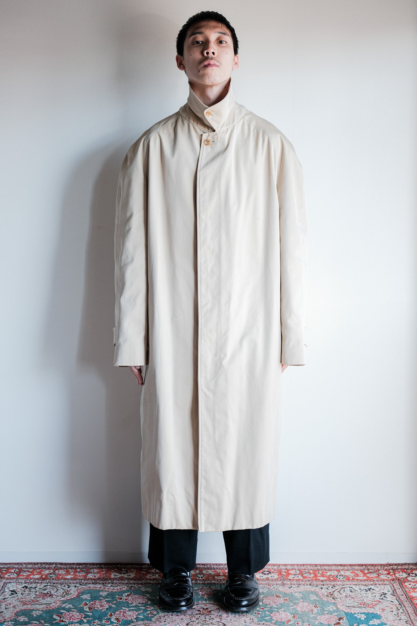 【~90's】Old INVERTERE Raglan Sleeve Balmacaan Coat C100 Size.42R "DE PAZ 別注"