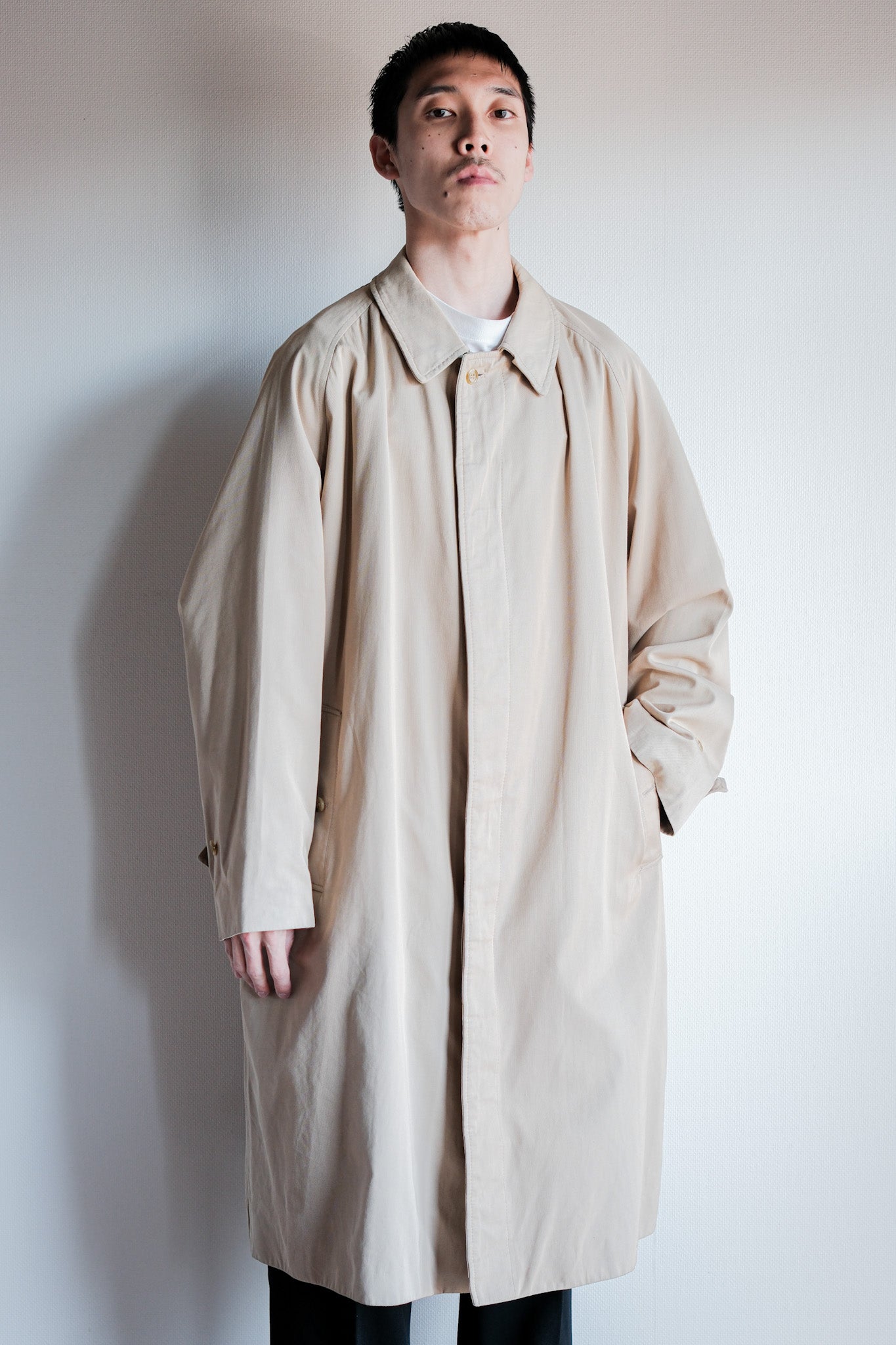【~80’s】Vintage Grenfell Single Raglan Balmacaan Coat Size.42
