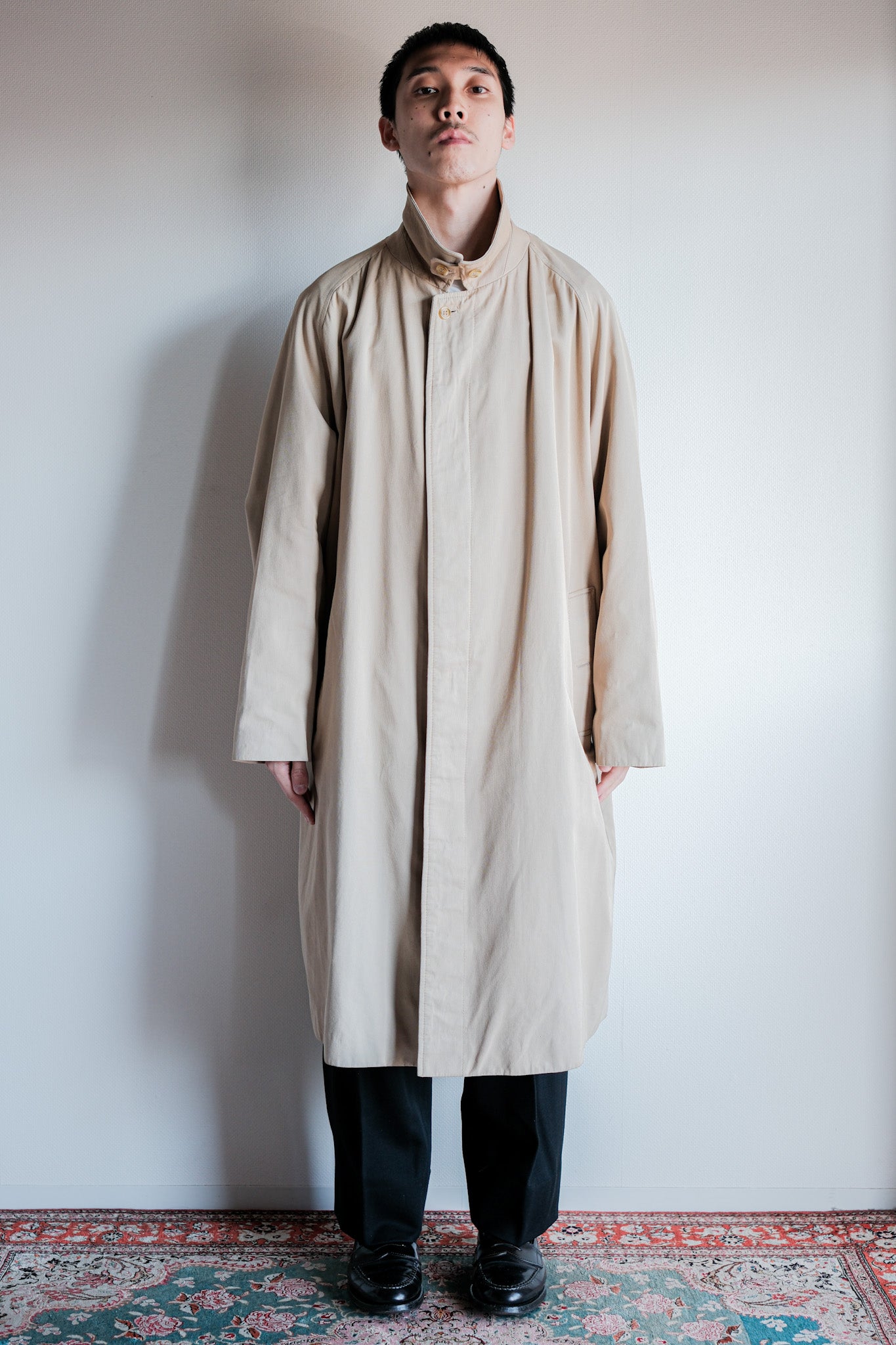 【~80’s】Vintage Grenfell Single Raglan Balmacaan Coat Size.42