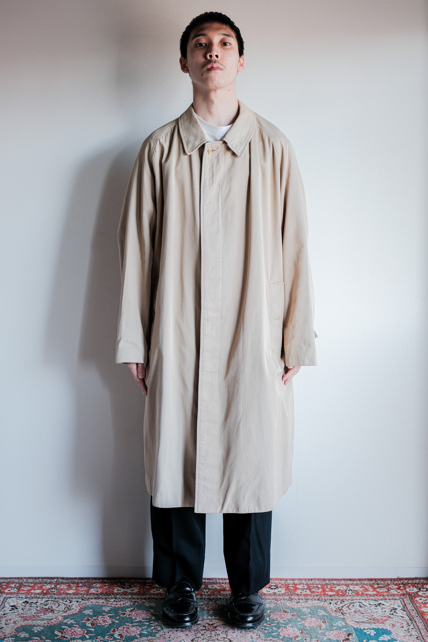 【~80’s】Vintage Grenfell Single Raglan Balmacaan Coat Size.42