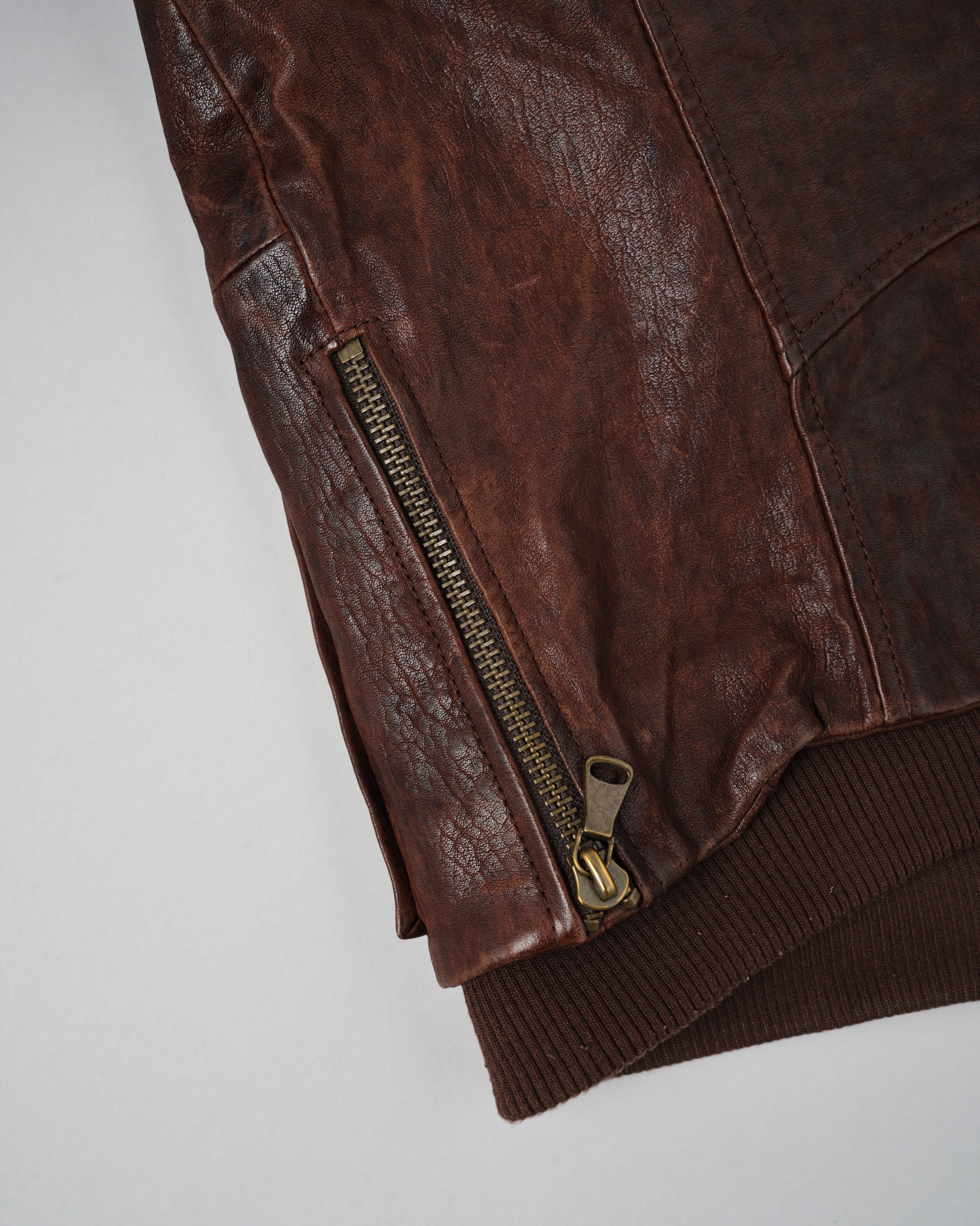 【~00’s】Old DOLCE&GABBANA Multi Pocket Leather Jacket Size.50