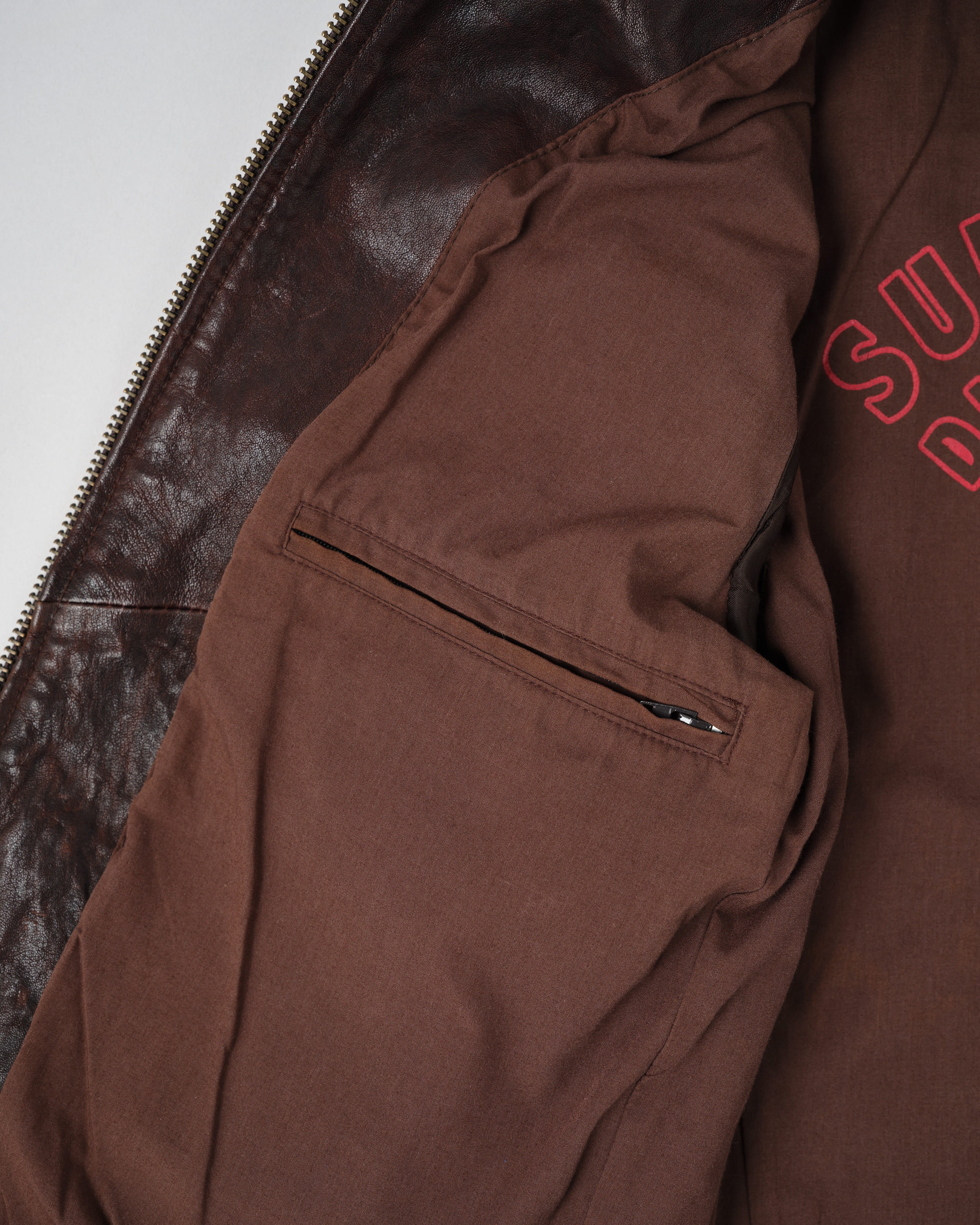 【~00’s】Old DOLCE&GABBANA Multi Pocket Leather Jacket Size.50