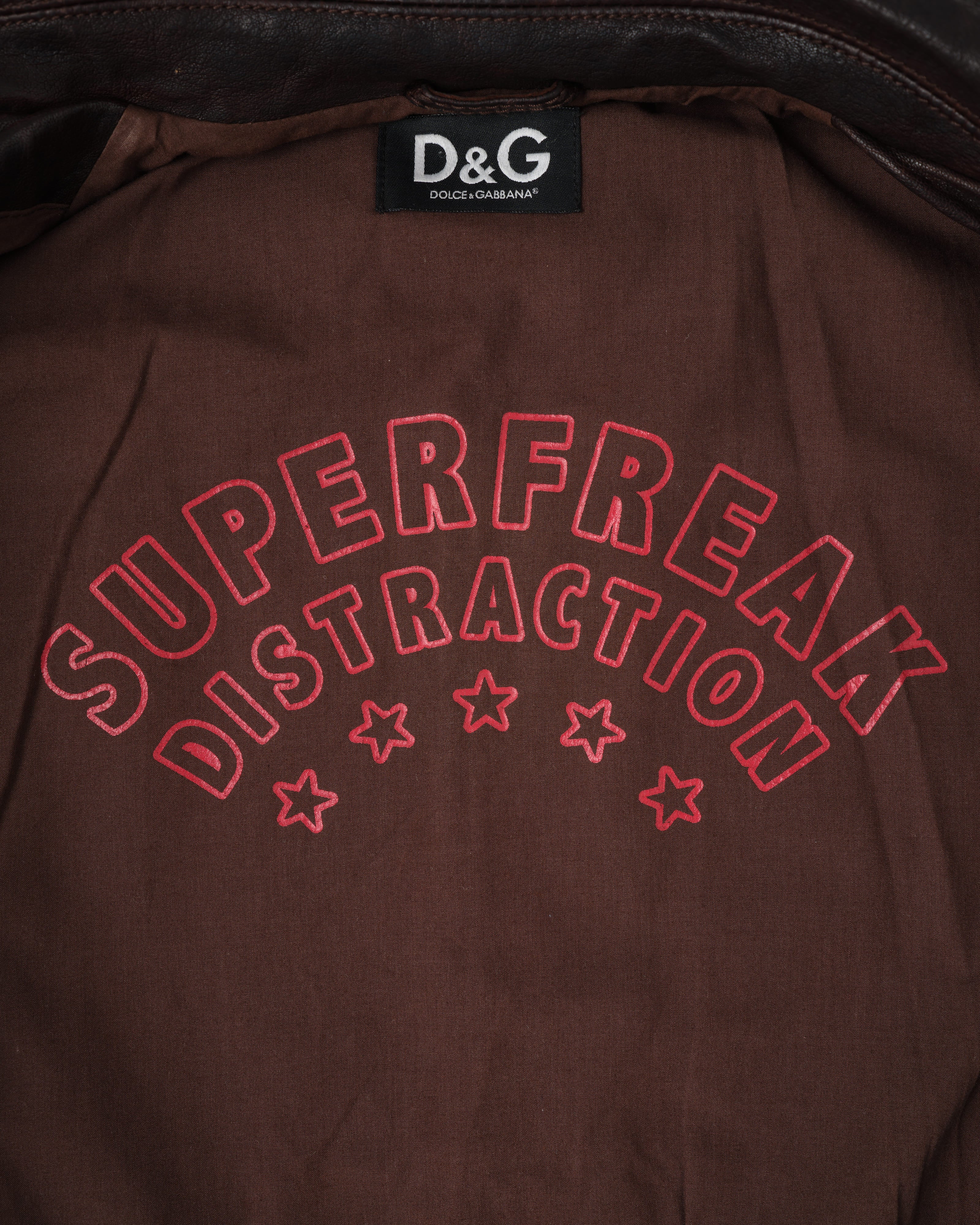 【~00’s】Old DOLCE&GABBANA Multi Pocket Leather Jacket Size.50