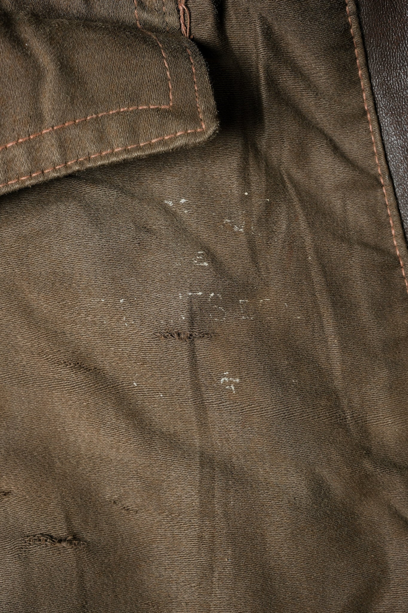 【~40's】WWⅡ French Army M35 Tank Crew Leather Jacket