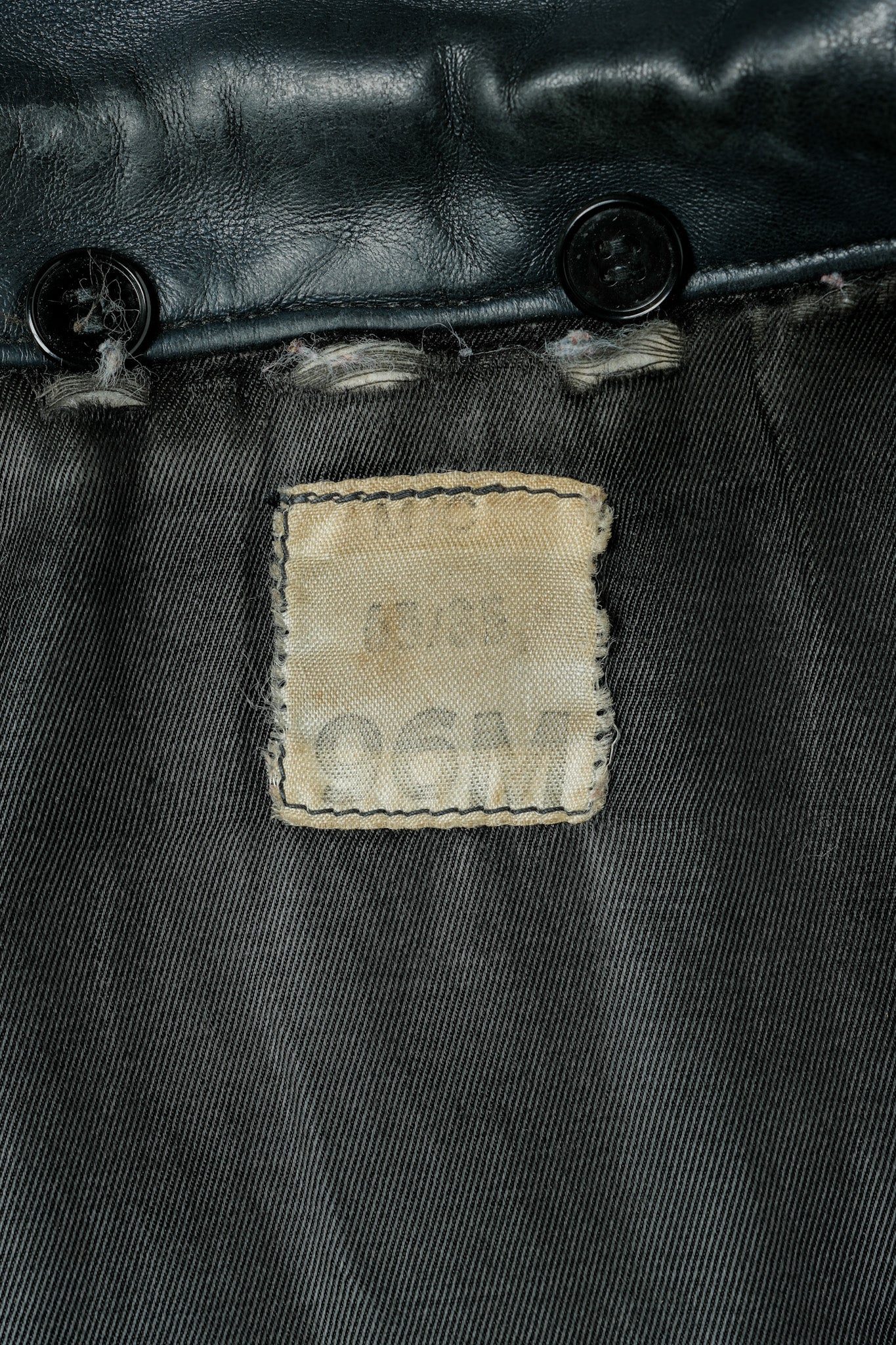 【~70's】French Air Force Pilot Leather Jacket Size.96M