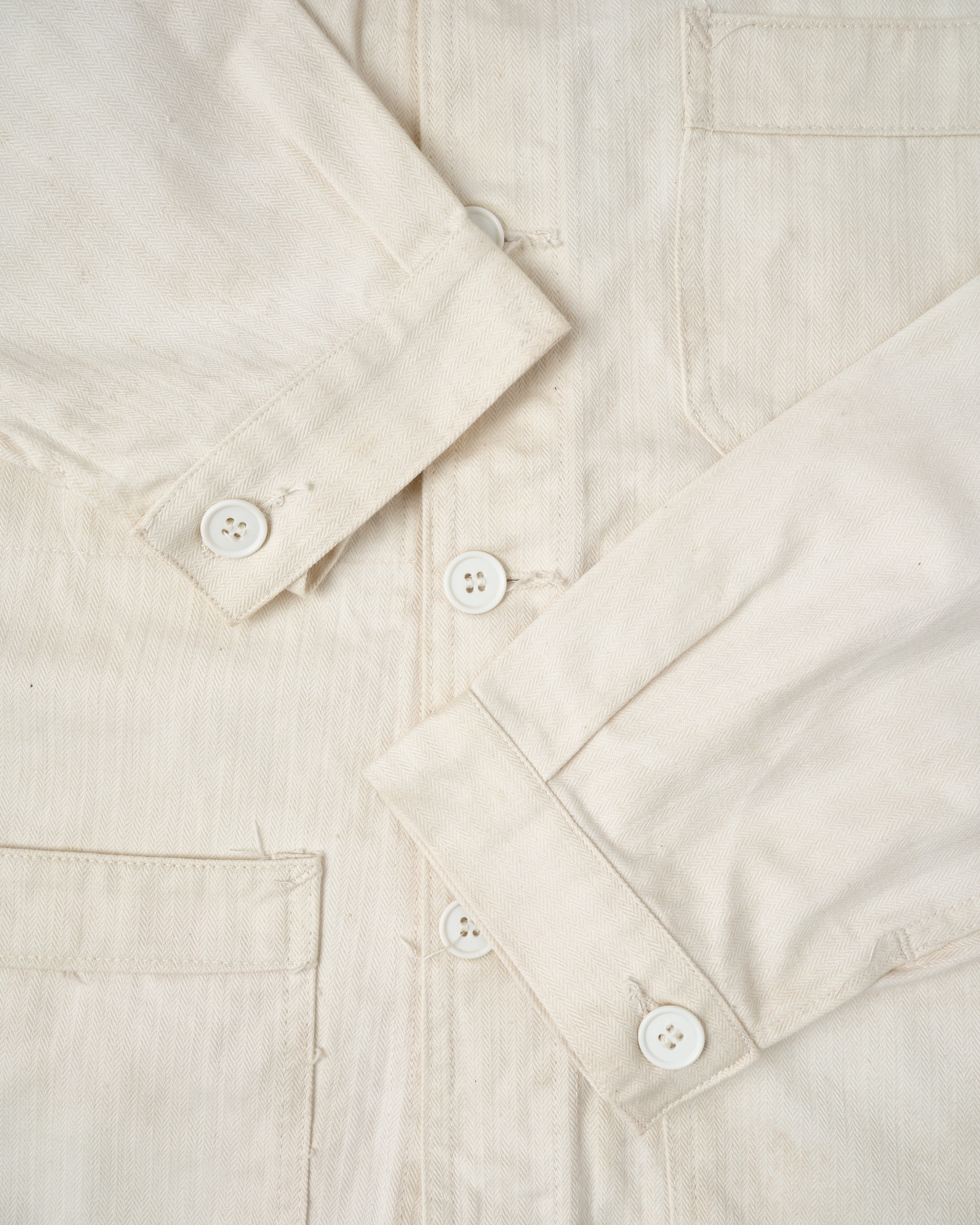 【~50's】French Vintage HBT Cotton Work Jacket "Vulcain"