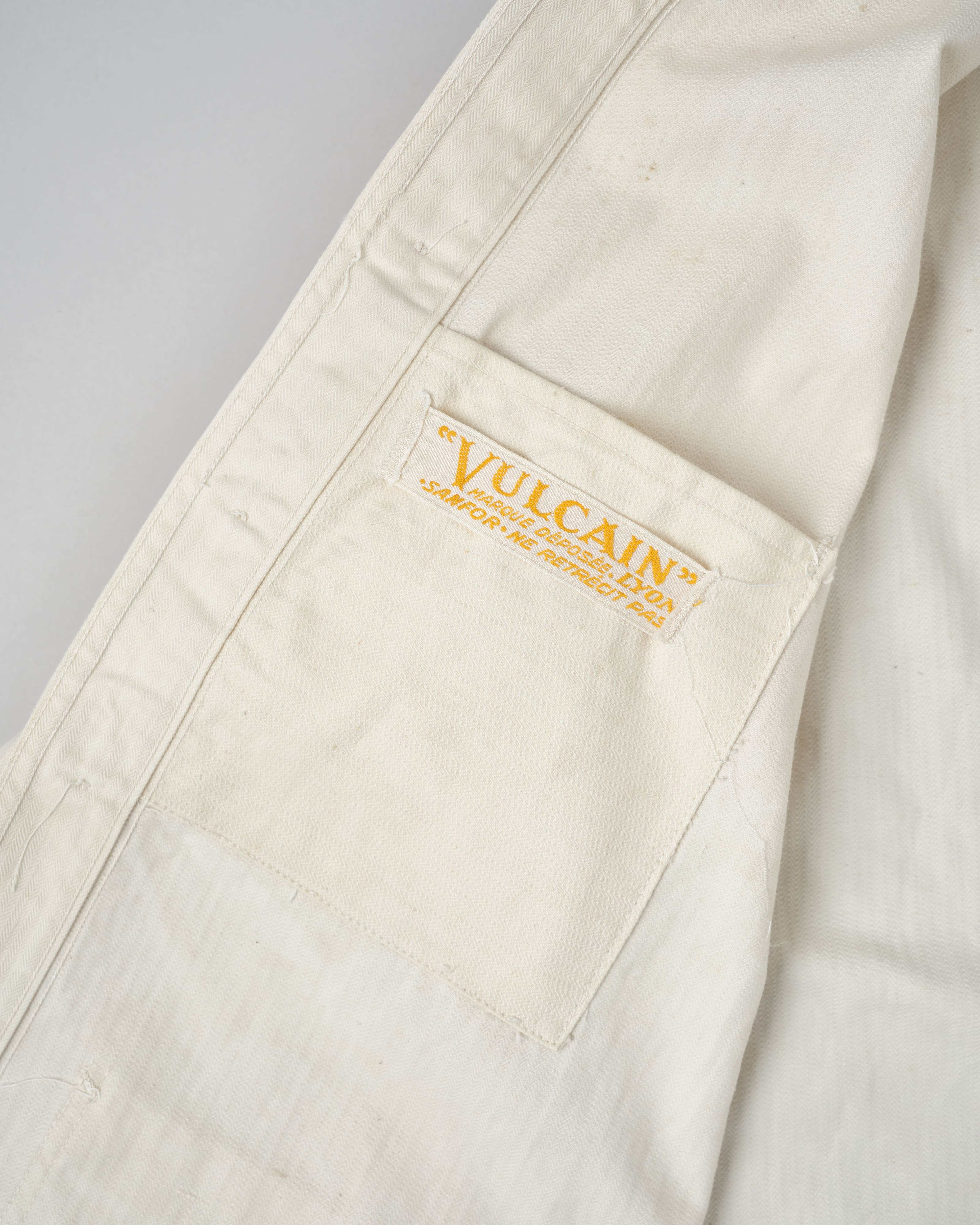 【~50's】French Vintage HBT Cotton Work Jacket "Vulcain"