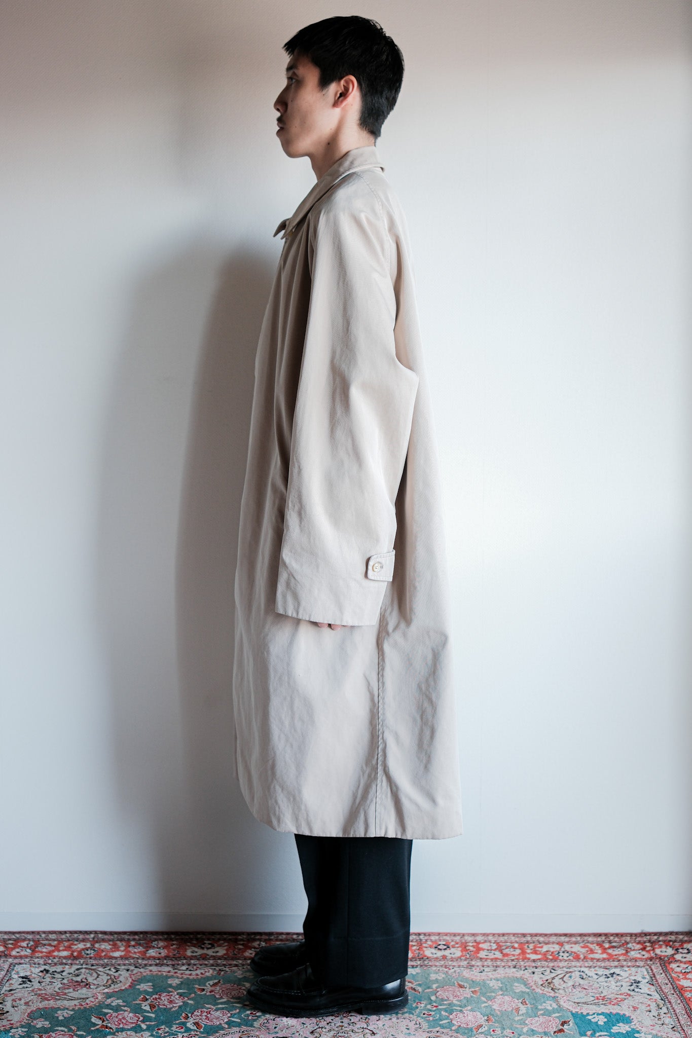 【~70's】Vintage Aquascutum Single Raglan Balmacaan Coat C100 Size.42REG "Aqua 5" "OLD ENGLAND PARIS 別注"