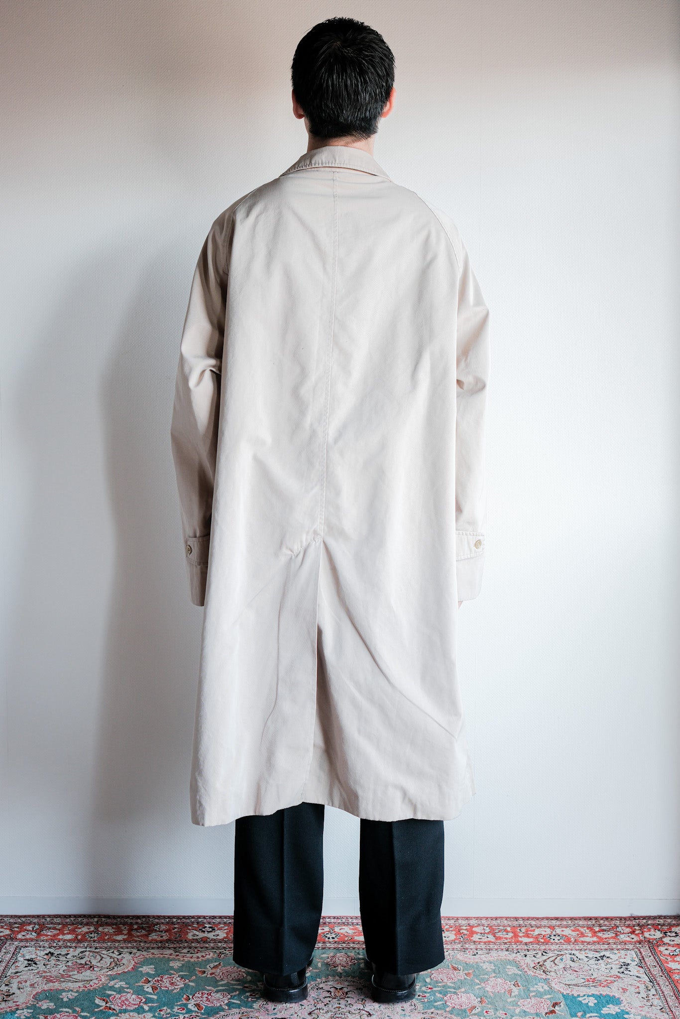 【~70's】Vintage Aquascutum Single Raglan Balmacaan Coat C100 Size.42REG "Aqua 5" "OLD ENGLAND PARIS 別注"