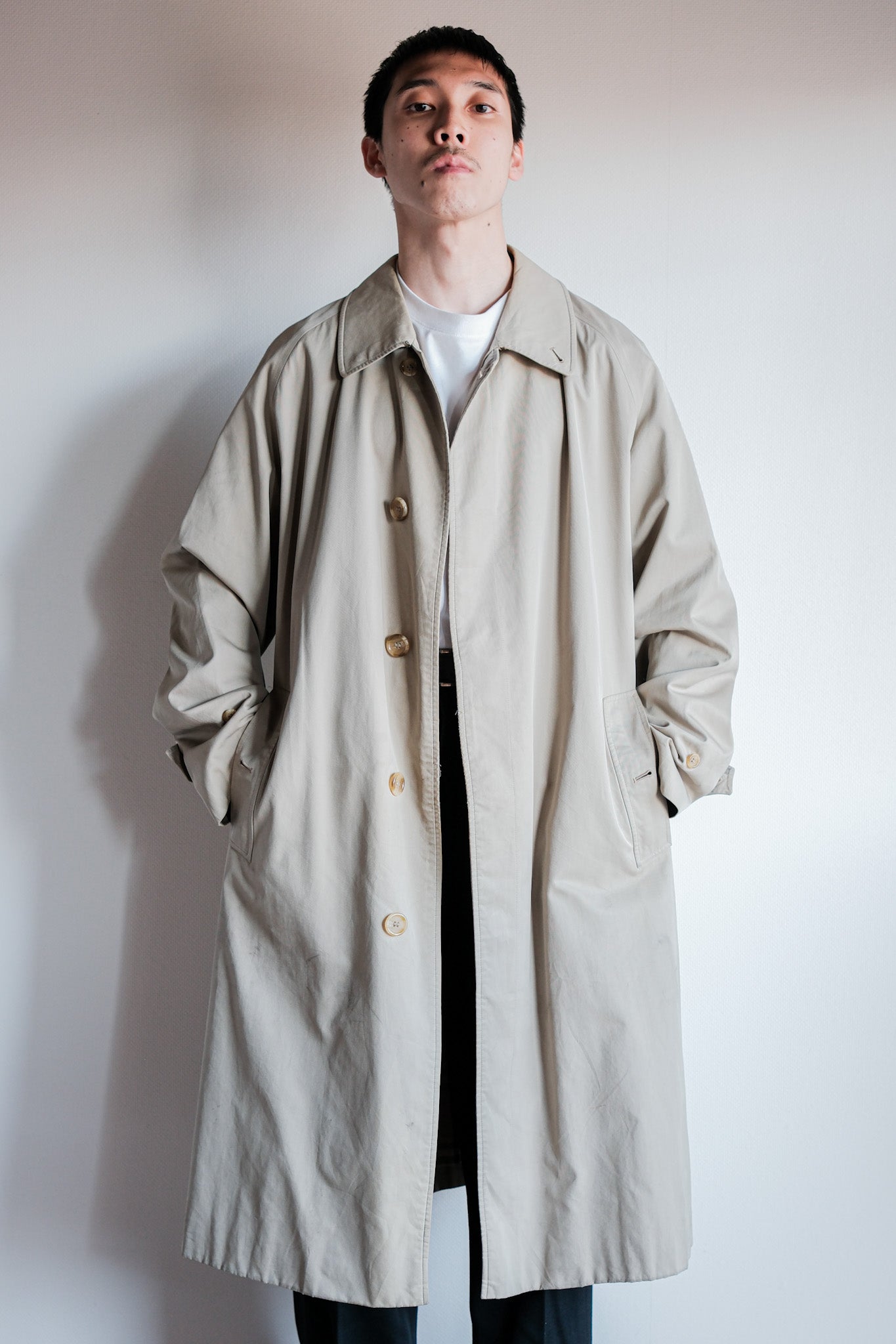 【~80's】Vintage Burberrys Single Raglan Balmacaan Coat C100 Size.48REG "AL DUCA D'AOSTA 別注"